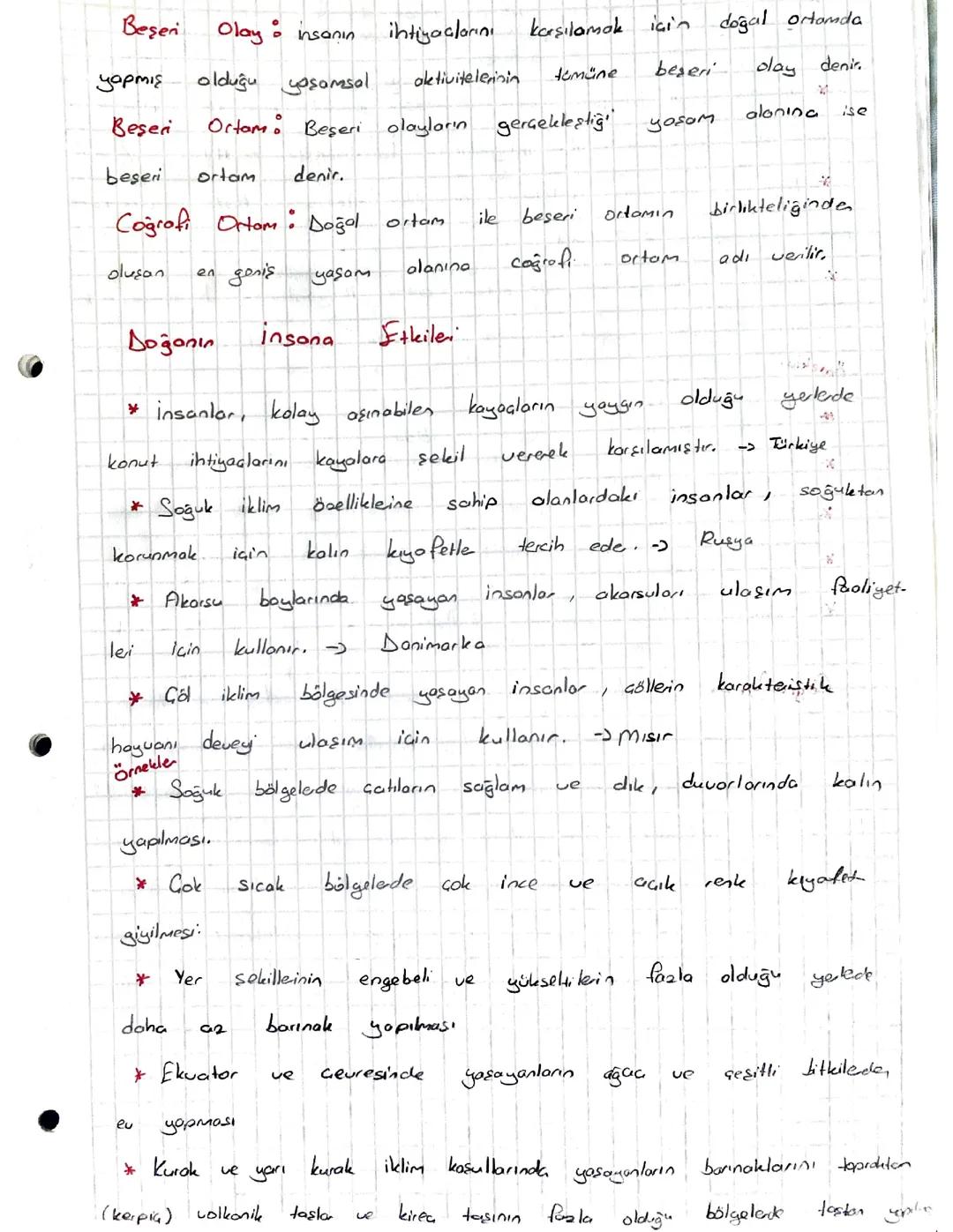 Doğanın insan etkileri ve insanın doğaya etkileri