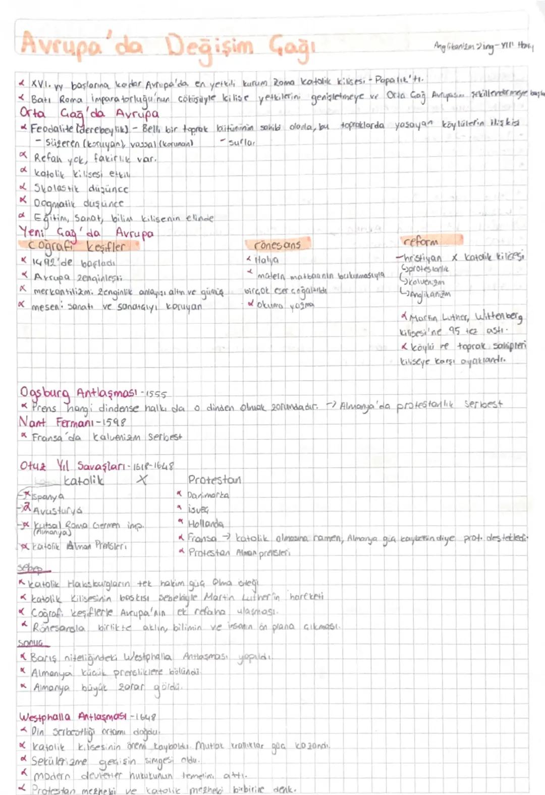 Avrupa'da Değişim Çağı
& XVI. vy başlarına kadar Avrupa'da en yetkili kurum Roma katolik kilisesi - Papalikti.
Anglikaniem zing-Yill Harry
×