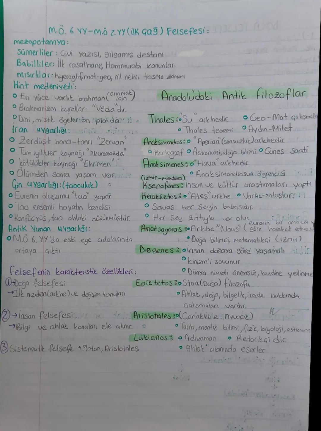 M.Ö. 6 YY-M.ō z. Yy (ilk çağ) Felsefesi: ובן שבר

mezopotamya:
Sümerliler: Givi yazısı, gılgamış destanı
Babilliler: İlk rasathane, Hammurab