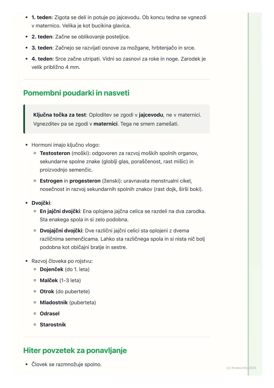# Razmnoževanje in razvoj

Uvod v razmnoževanje in razvoj

Razmnoževanje je eden od temeljnih znakov življenja. Omogoča nadaljevanje
vrste, 
