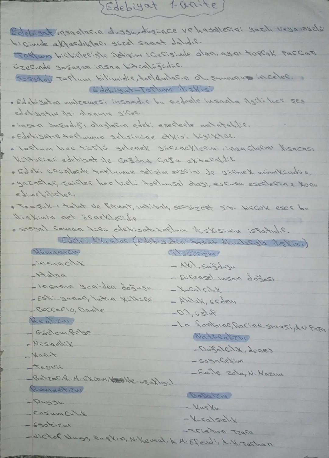 >Edebiyat ünite)

Edebiyat insanların duygu, düşünce ve hayallerini yazılı veya sözlü
biçimde aktardıkları güzel sanat dalıdır.

Toplum birb