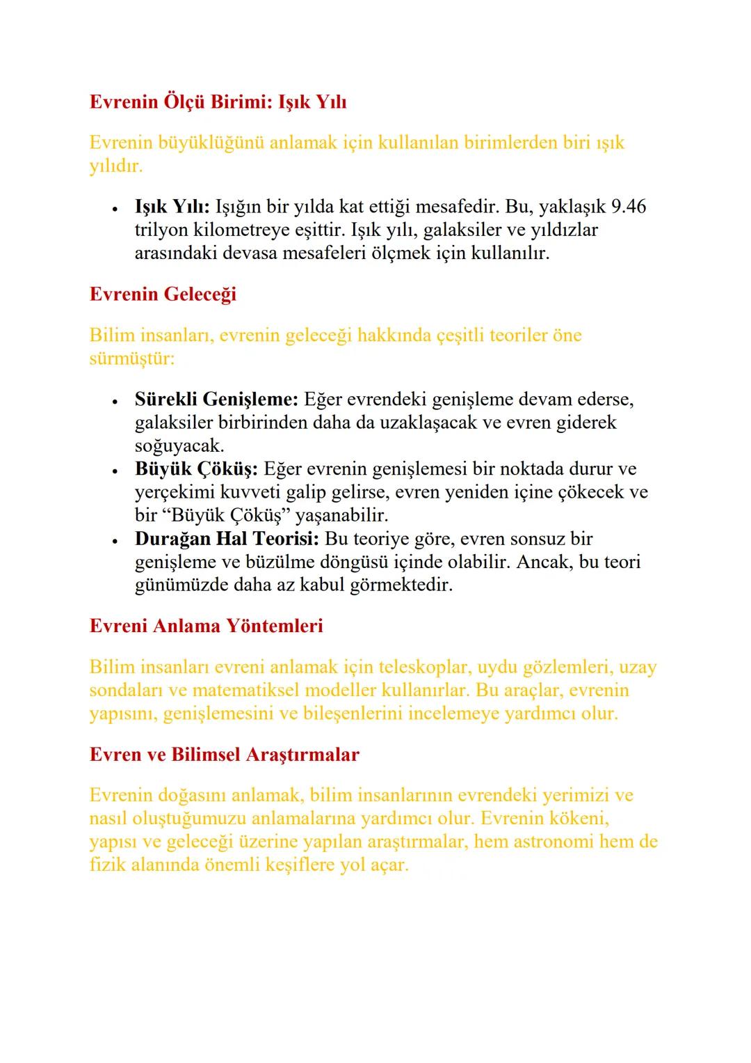 EVREN
Evren, tüm maddeyi, enerjiyi, uzayı ve zamanı kapsayan devasa bir
yapıdır. Evren, içinde milyarlarca galaksi, trilyonlarca yıldız,
gez