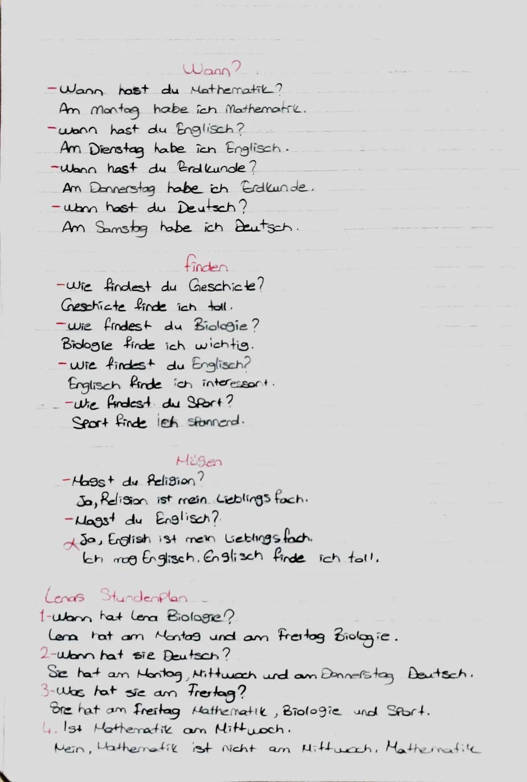 Lieblingsfach
Deutsch-Almanca
Englisch Dingilizce
Chemie Kimya
• Physik Fizik
• Sport = Beden
Kunst Resim
Music = Mü2TK.
Religion =Din Kültü