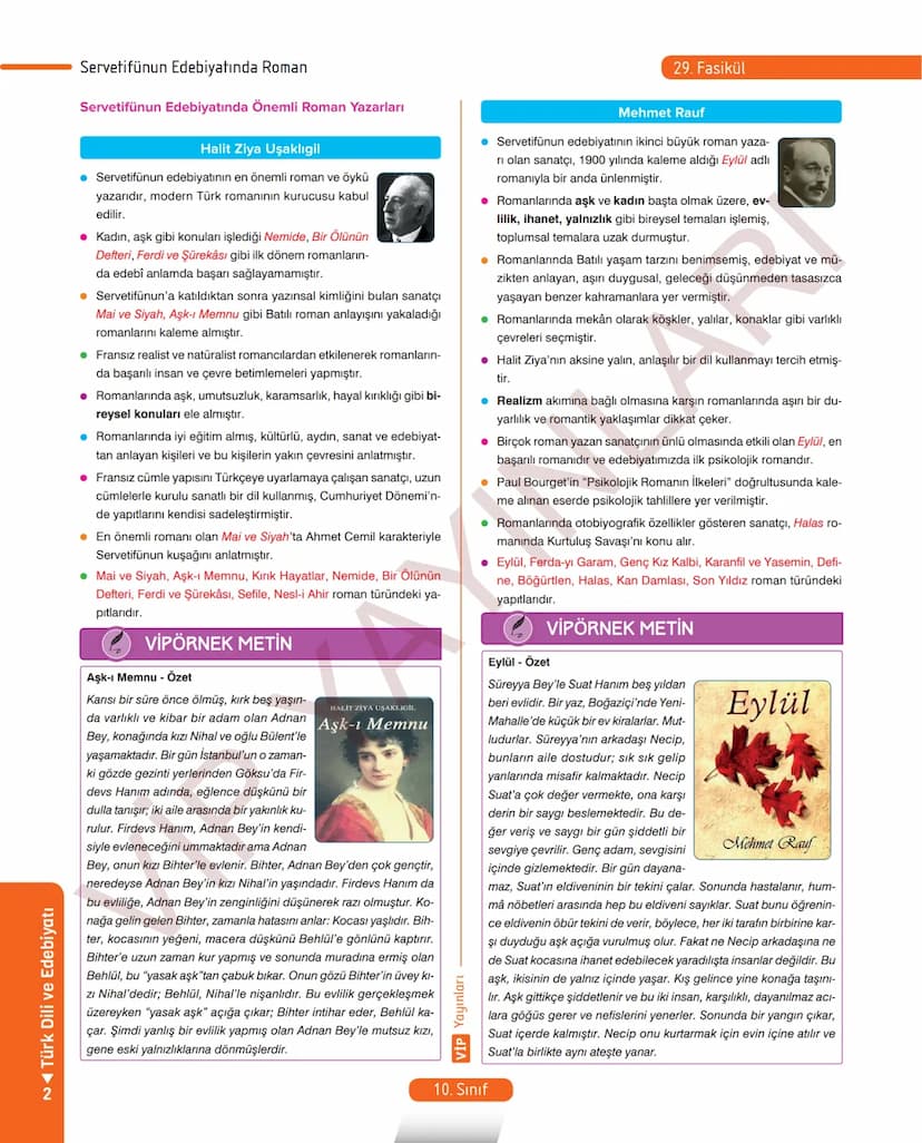 # 26.
FASİKÜL
ROMAN - I
Dünya Edebiyatında Roman
MEB KAZANIMLARI
A.2.1. Metindeki kelime ve kelime gruplarının anlamlarını belirler.
A.2.2.3
