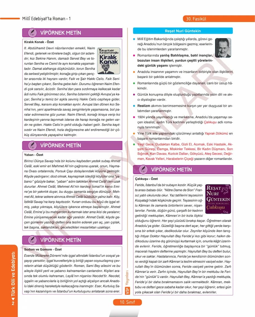 # 26.
FASİKÜL
ROMAN - I
Dünya Edebiyatında Roman
MEB KAZANIMLARI
A.2.1. Metindeki kelime ve kelime gruplarının anlamlarını belirler.
A.2.2.3