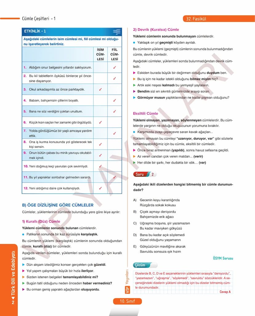 # 26.
FASİKÜL
ROMAN - I
Dünya Edebiyatında Roman
MEB KAZANIMLARI
A.2.1. Metindeki kelime ve kelime gruplarının anlamlarını belirler.
A.2.2.3