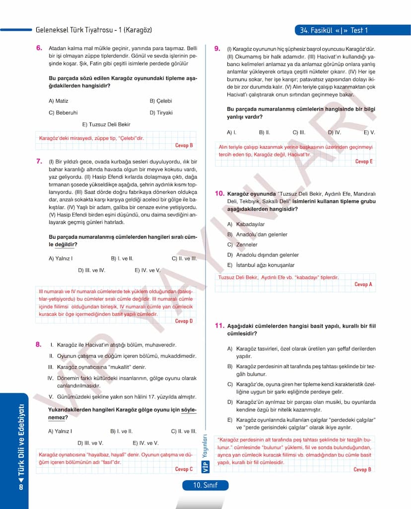 # 26.
FASİKÜL
ROMAN - I
Dünya Edebiyatında Roman
MEB KAZANIMLARI
A.2.1. Metindeki kelime ve kelime gruplarının anlamlarını belirler.
A.2.2.3
