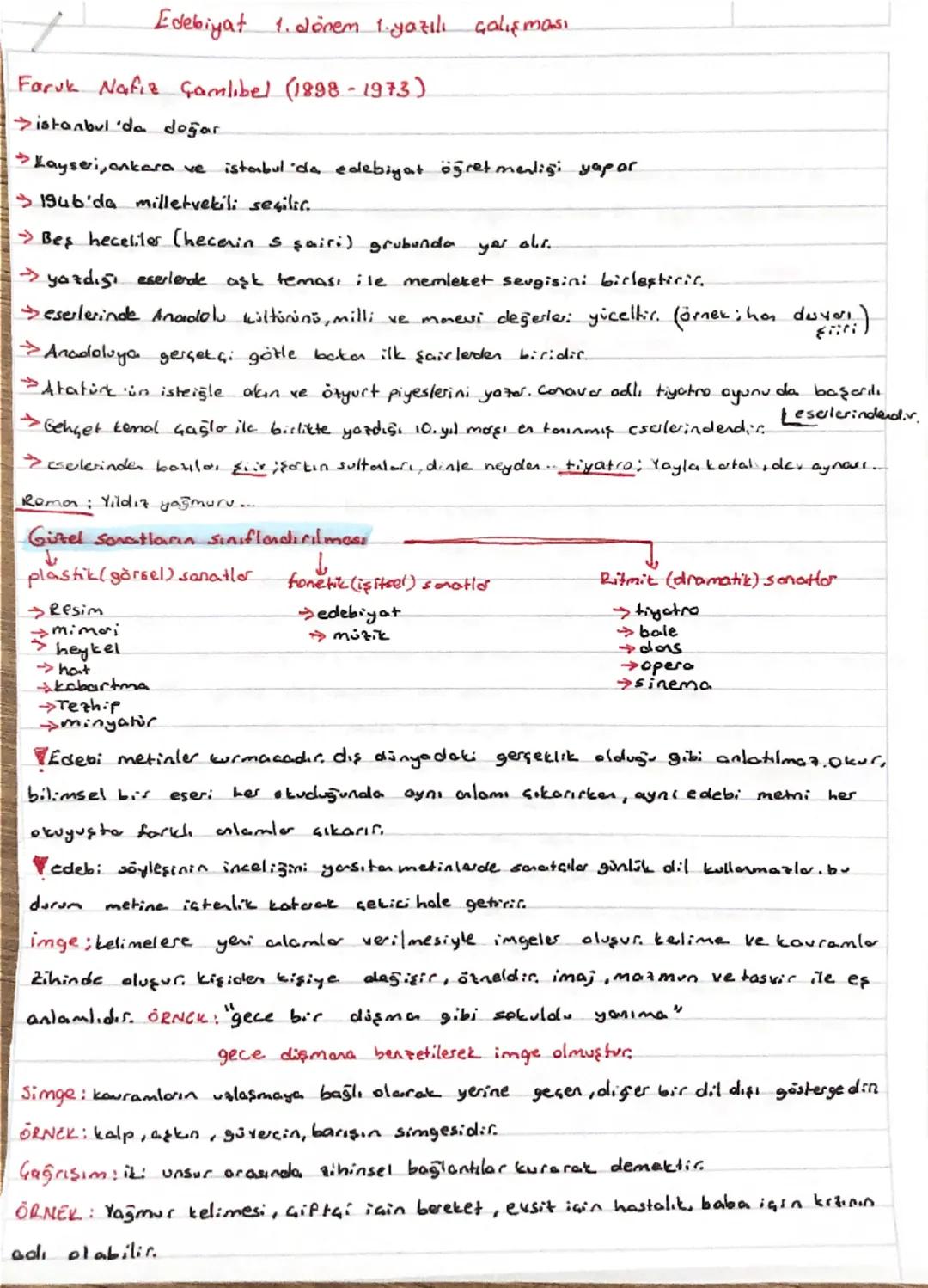 Edebiyat 1. dönem 1.yazılı çalışması
Faruk Nafiz Gamlibel (1898-1973)
> istanbul'da doğar.
-> •Kayseri, ankara ve istabul'da edebiyat öğretm