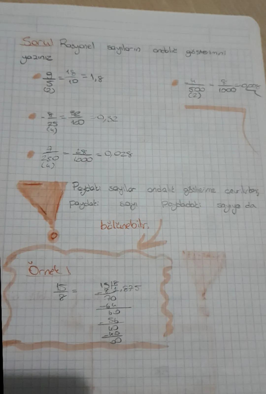 Rasyonel
Cadalie
-Sayıların
Costerm
*Paydası 10,100, 1000, glo. 10 'in kumeti dos rasyonel
sayiler
kolayca andalik gösterime cevrilebilic
ㅋ
