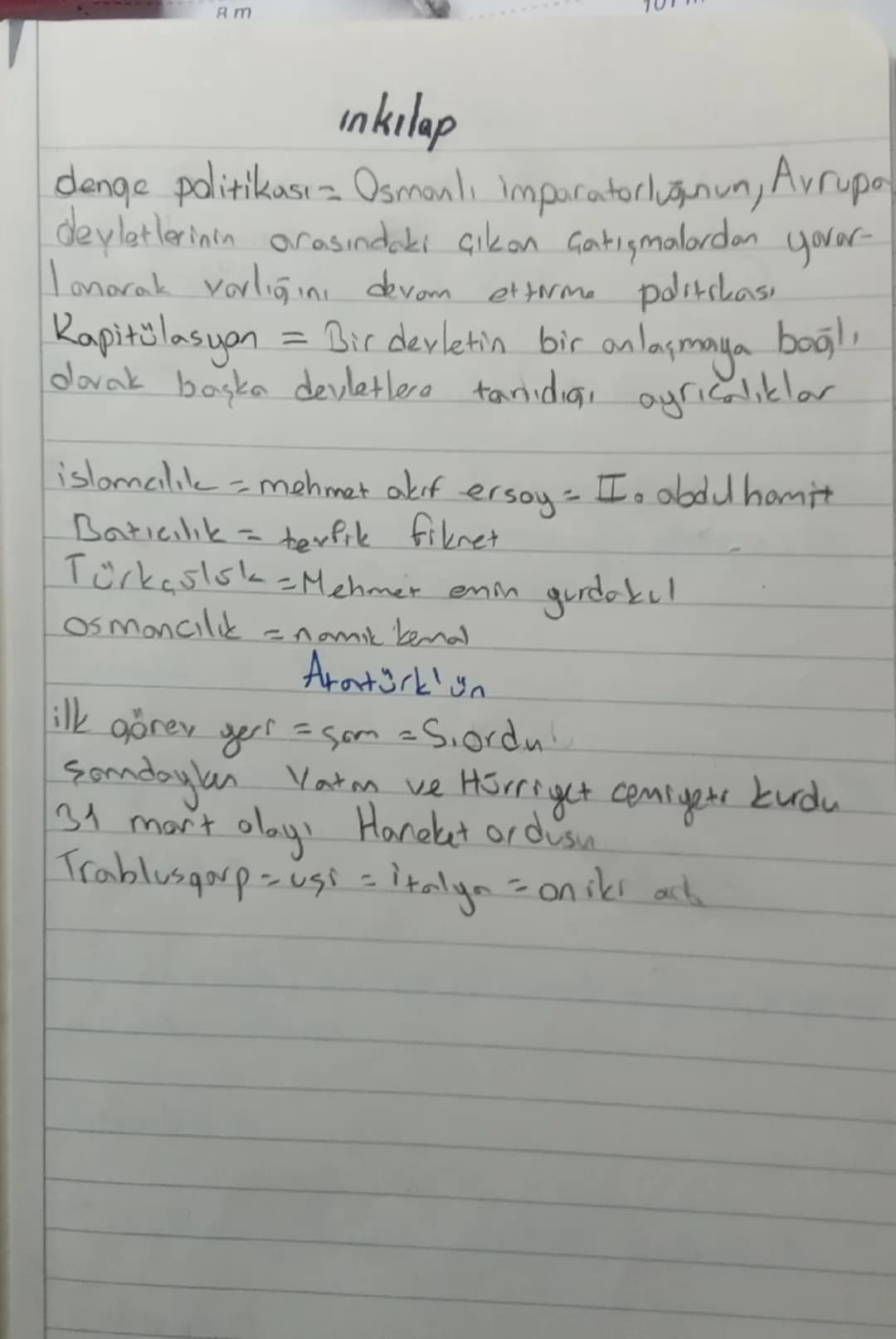 8 m
inkılap
denge politikası Osmanlı imparatorluğunun, Avrupa
devletlerinin arasındakı çıkan çatışmalardan yover-
Lanarak varlığını devam et