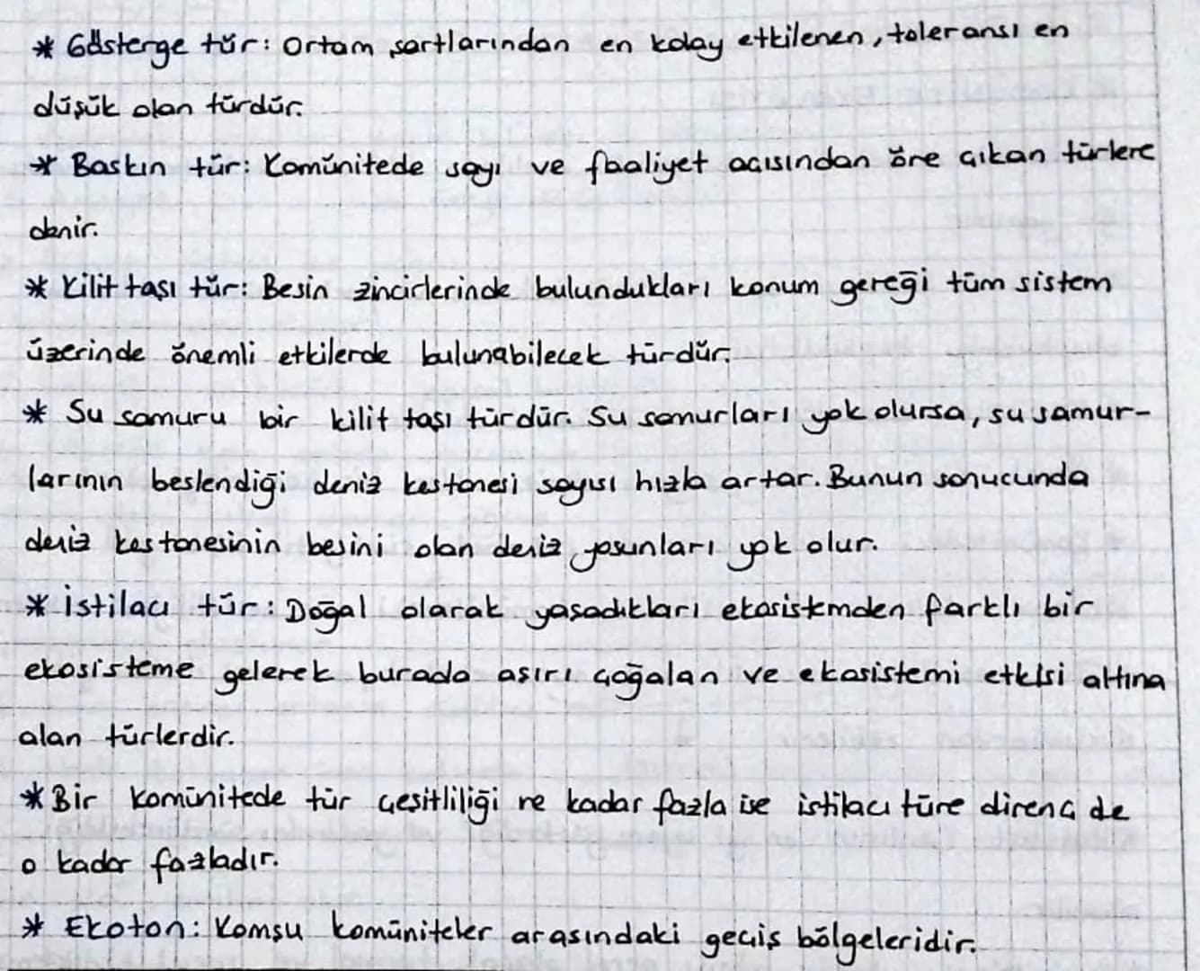 2.UNITE KOMUNITE ve POPULASYON EKOLOJİSİ
* KOMUNITE EKOLOJISI
* Ekosistem: Belirli bir bölgedeki canlıların ve consiz ortamın alusturdy-
ğu 