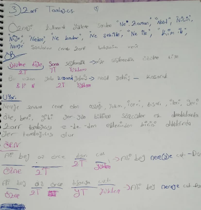 3)2 arf Tamlay.c.s.
kullanarak yüklene
♡
411
Sorulan "Ne". Zaman, "Nosil", Nicin",
"Ne kadar", "Ne şekilde", "Ne ile", "Kim ik",
Oznej:
"Niy