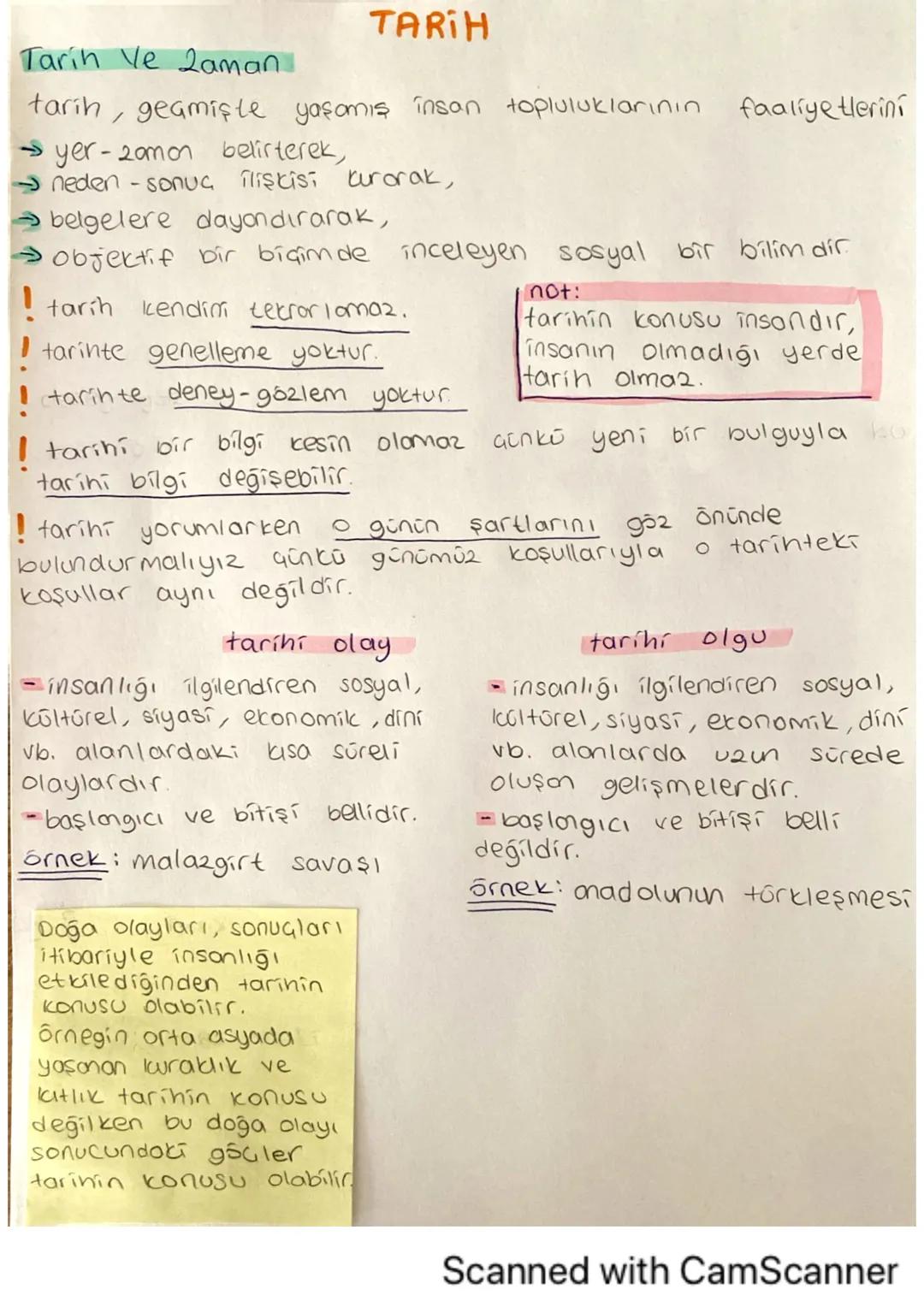 TARIH
Tarih ve 2aman
tarih, geamiste yaşamış insan topluluklarının
yer-2amon belirterek,
→ neden - sonuç ilişkisi aurorak,
belgelere dayandı