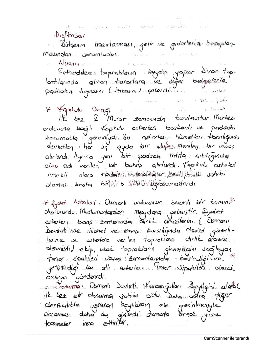 Osmanlı Devleti Yönetim Sistemi ve Görev Dağılımı