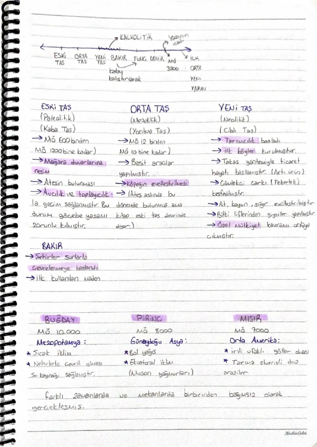 KALKOLITIK
Yazının
icah
f
ESKI ORTA YENİ BAKIR TUNG DEMIR MO
TAS TAS TAS
kalay
kalıştırılarak
ILK
3200
ORTA
YENI
ESKI TAS
(Paleolitik)
(Kaba