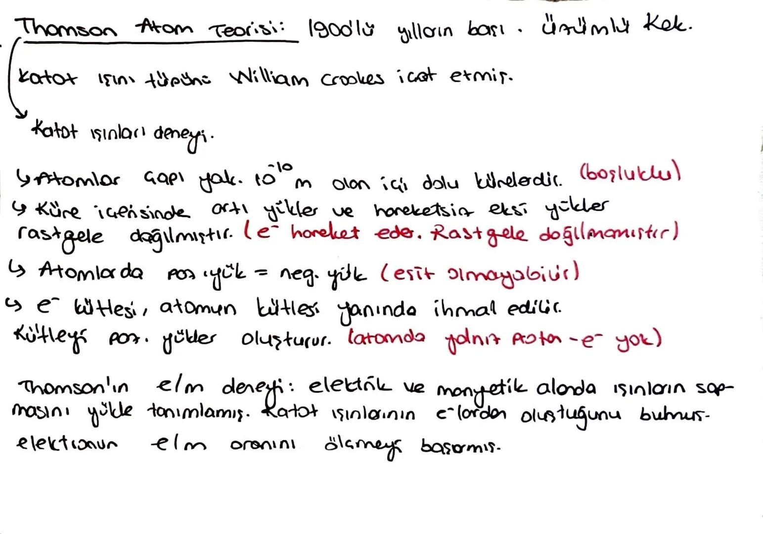 Atom Teorien:
18001 yıller.
Dalton Atom Teorisi: Kimyasal 3 yasayı kullanır.
Atom en klicük parçacık X
4 Bütün elementler atomlardan dusur
↳