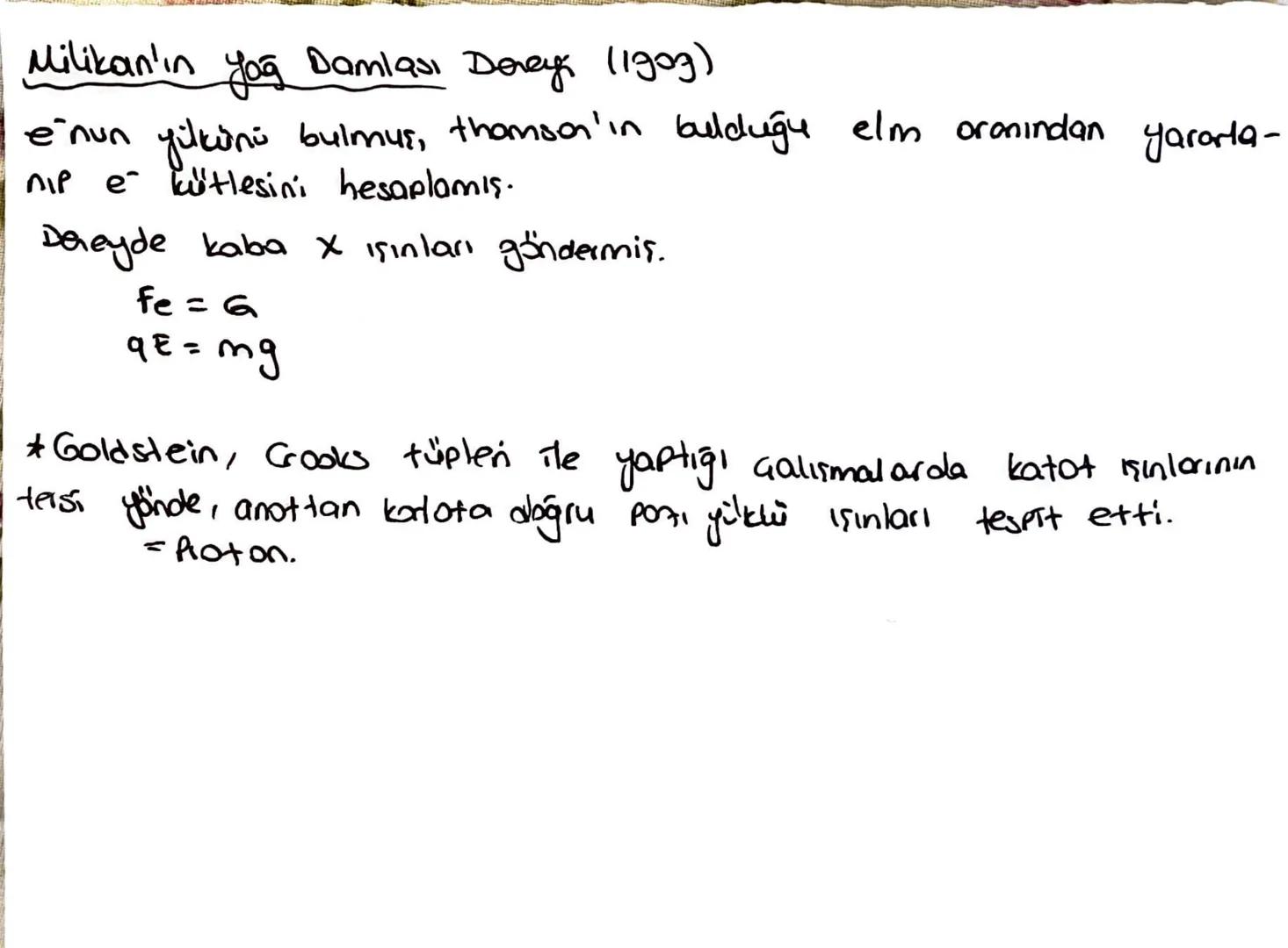 Atom Teorien:
18001 yıller.
Dalton Atom Teorisi: Kimyasal 3 yasayı kullanır.
Atom en klicük parçacık X
4 Bütün elementler atomlardan dusur
↳