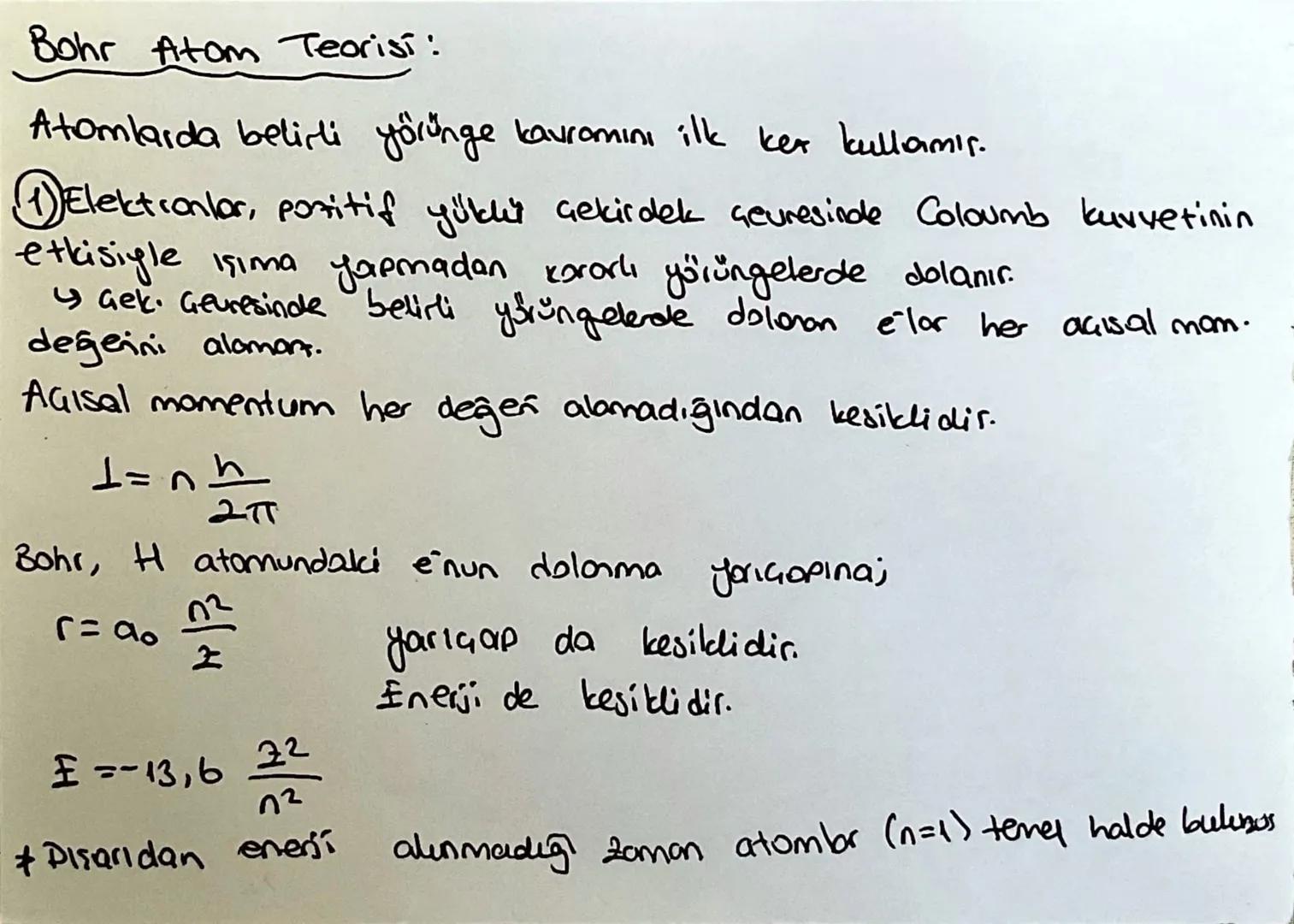 Atom Teorien:
18001 yıller.
Dalton Atom Teorisi: Kimyasal 3 yasayı kullanır.
Atom en klicük parçacık X
4 Bütün elementler atomlardan dusur
↳