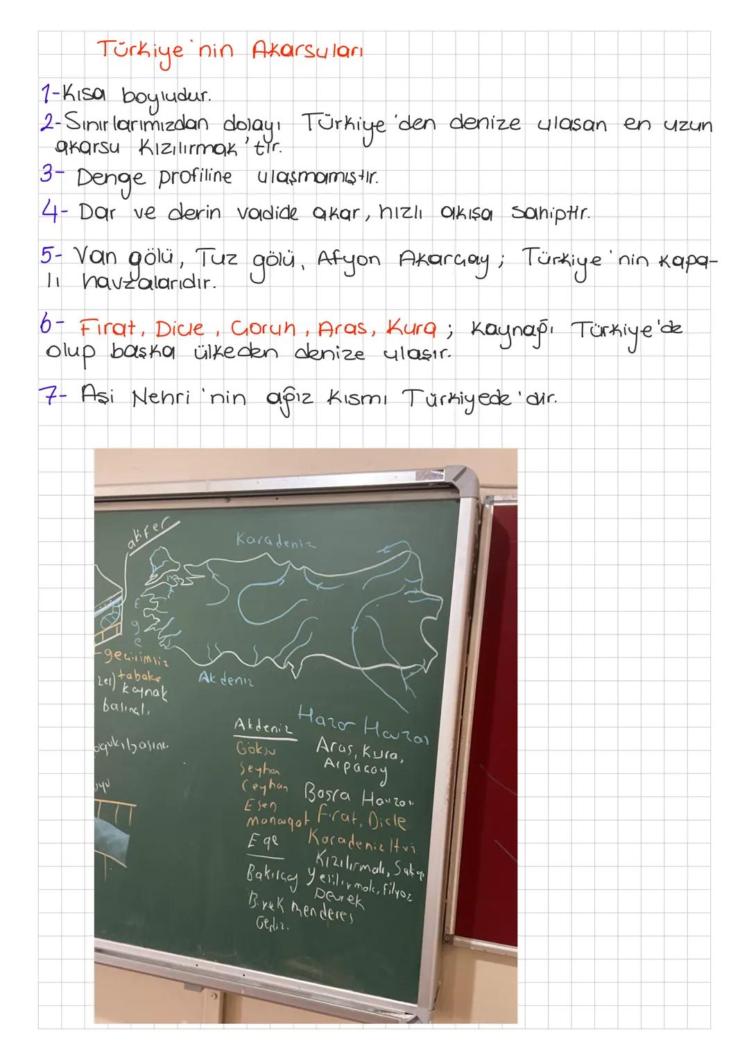 5-AKARSULAR
1- Aşındırma Şekilleri
9) Menderes:
Garpak
Persembe Menderesleri
- akış hızı azalır.
yığı
- boyu uzar.
nak
b) Taraua (Seki)
epir