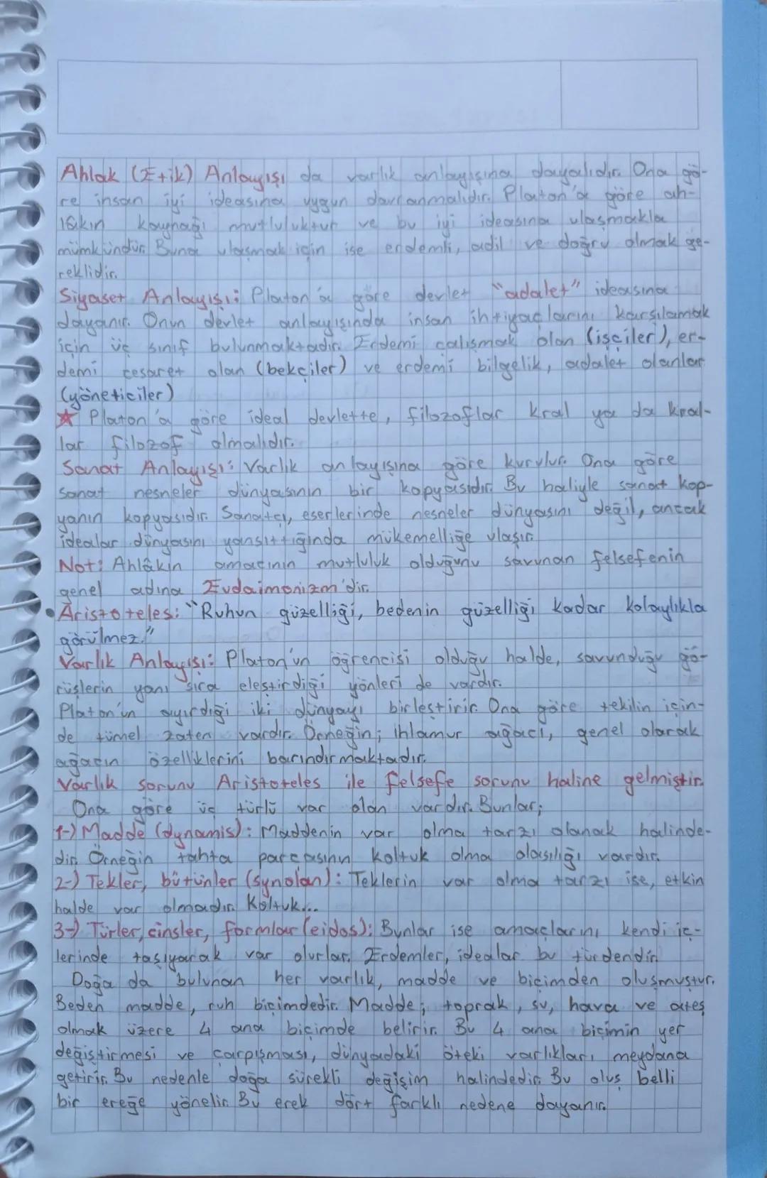 3-) Sistematik Donem: (Platon ve Aristoteles)
Platon: "Küçük şeylere önem verenler, ellerinden büyük sey-
ler gelmeyenlerdir.
"
(Sokrates in