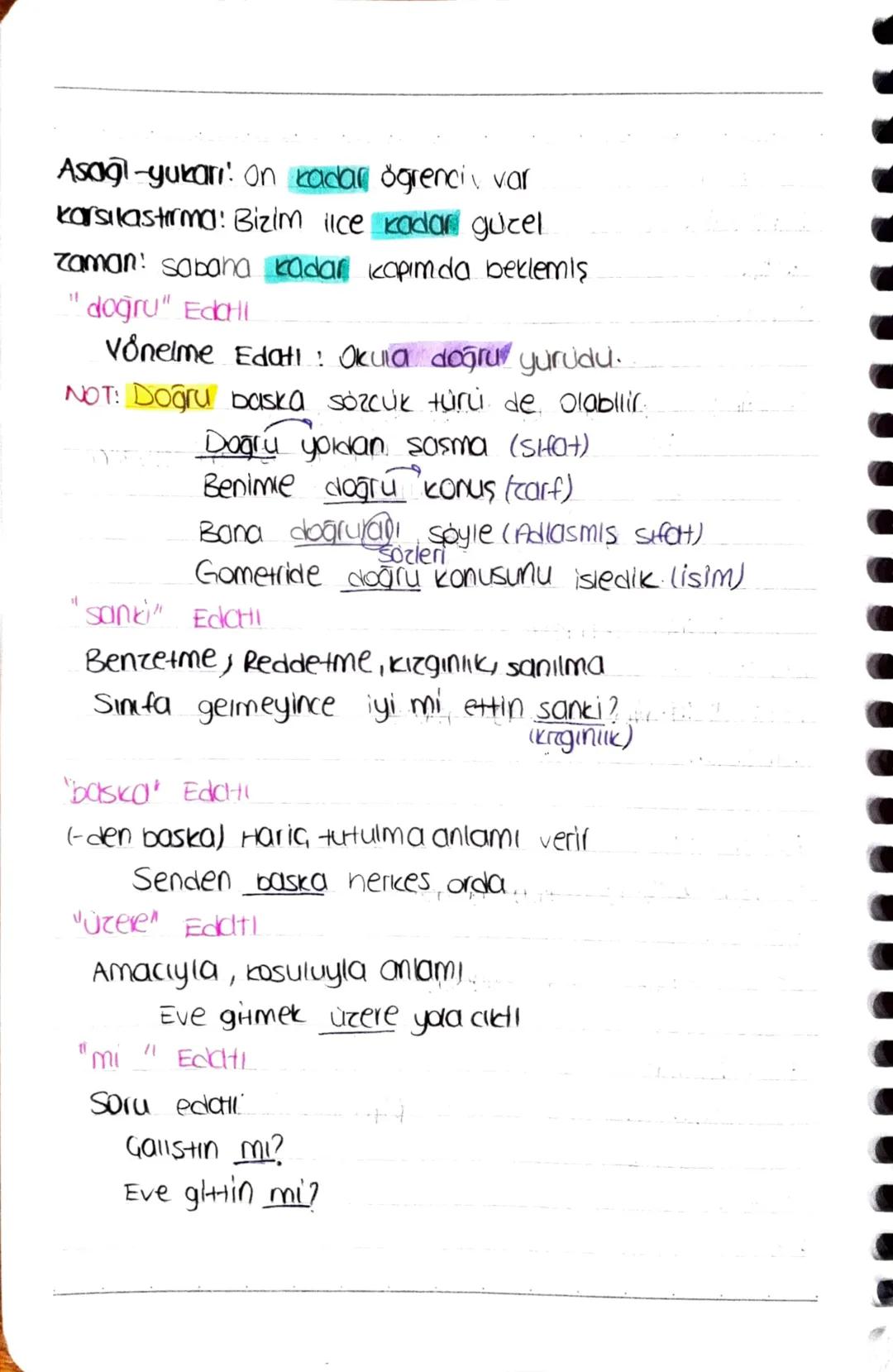 # EDATLAR İLGEGLER

*   Tek basına anlamı yok
*   Cumlelerde anlam ilgisi kurar
*   ile, gibi, icin, kadar, göre, sanki,e doğru, -e değin,
 