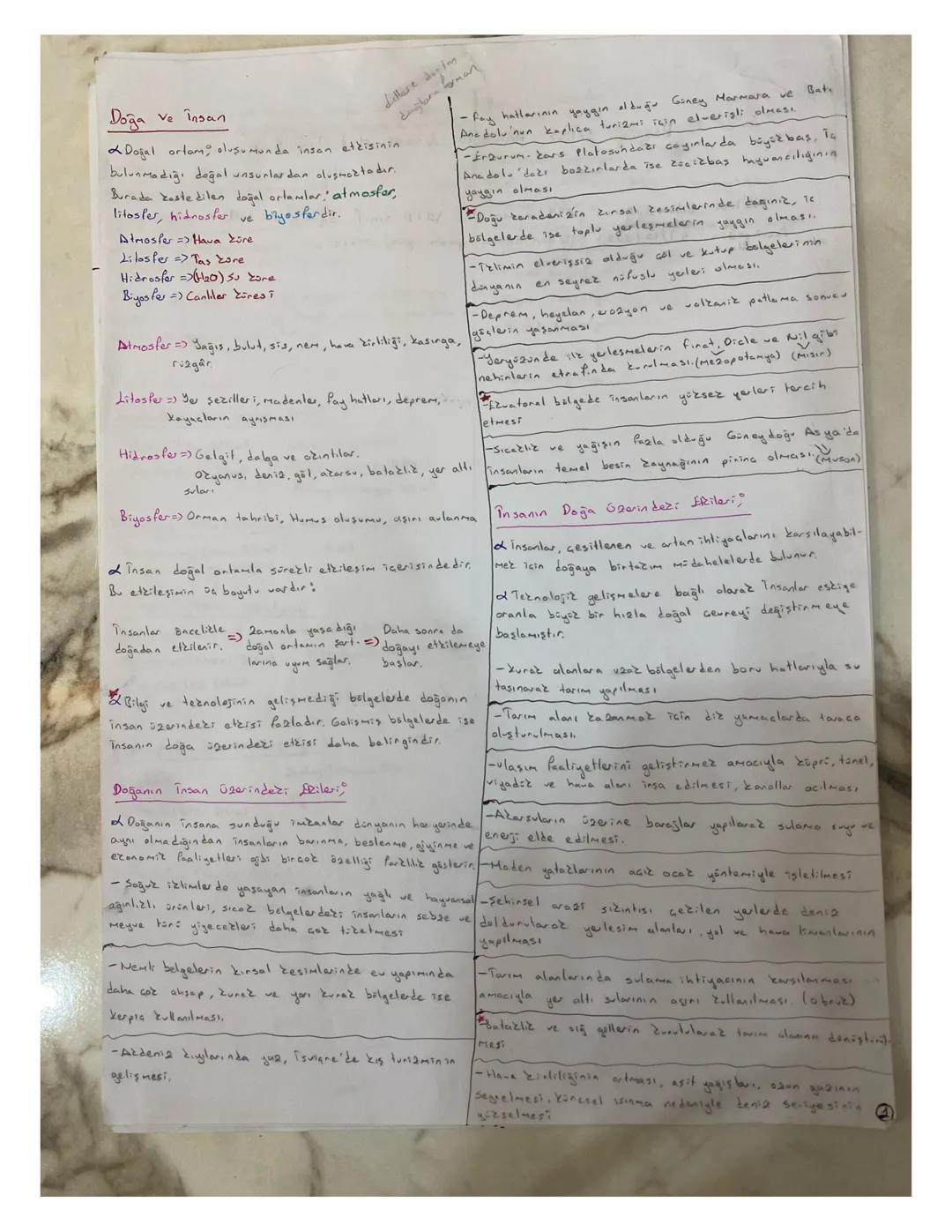 TYT Coğrafya Doğa Ve İnsan