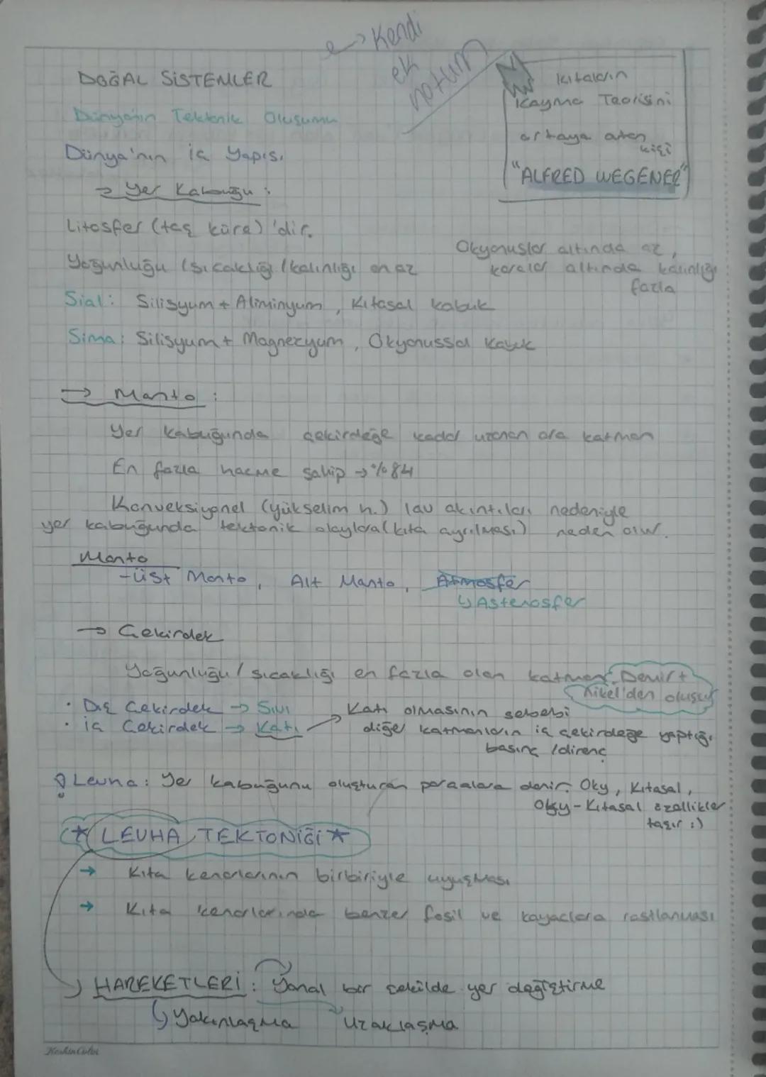 Coğrafya 10.sınıf Dünyanın tektonik oluşumu,jeolojik zaman,iç kuvvetler