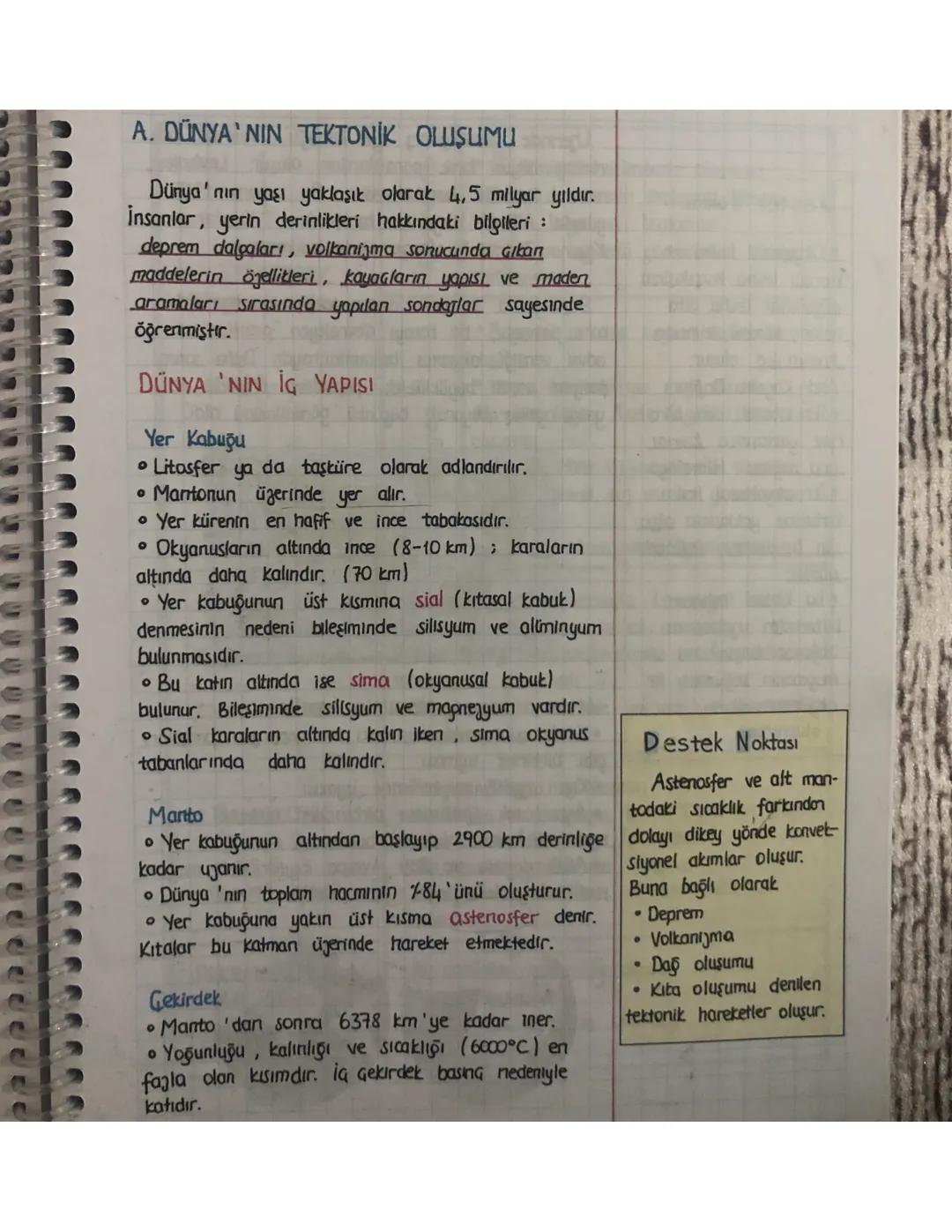 Dünyanın tektonik oluşumu 