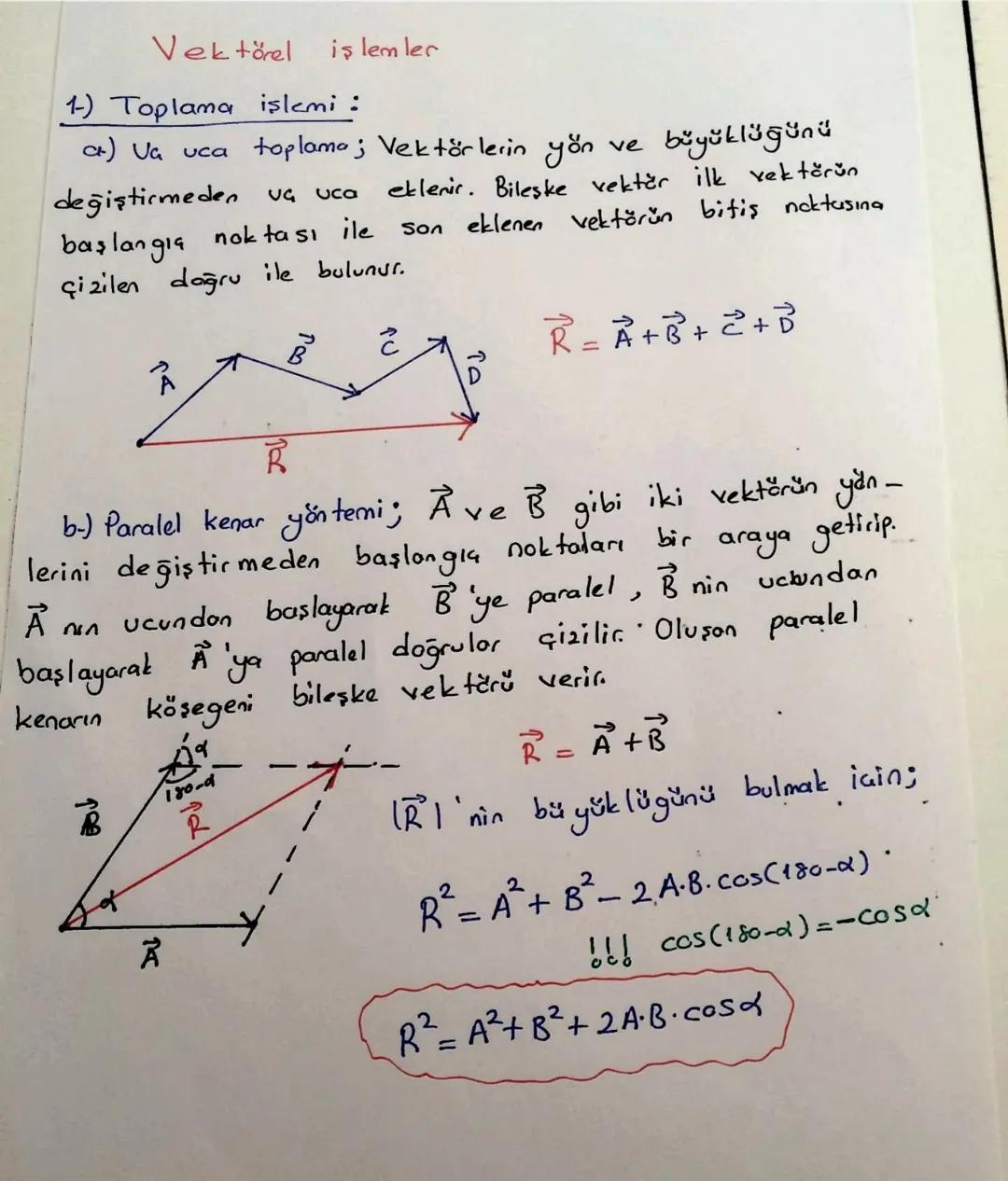 Fiziksel
VEKTÖRLER
büyüklükler vektörel ve skaler olmak üzere
iki gruba ayrılır.
Bir
Sayi
ve birim ile ifade edilebilen bu-
Skaler büyüklük: