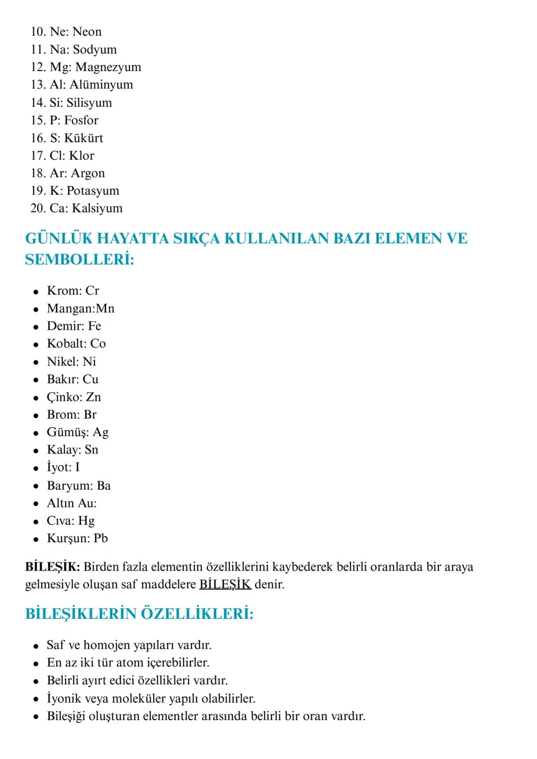 KİMYA 3
MADDELERİN SINIFLANDIRILMASI:
Element
Saf (arı) madde
metal ametal soygaz
iyonik kovalent
MADDE
Bileşik
Saf olmayan madde (karışım)
