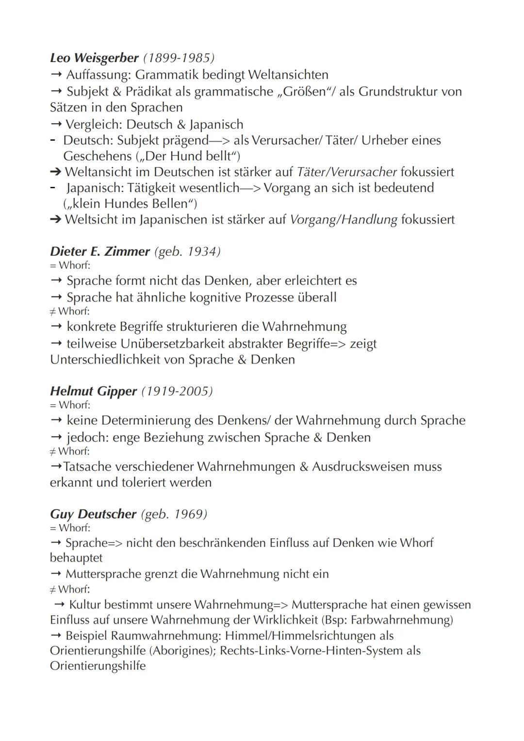 # Sapir-Whorf-Hypothese

=>Linguistische Hypothese zum Zusammenhang von Sprache und
Denken
- Benjamin Lee Whorf (1897-1941)
- Edward Sapir (