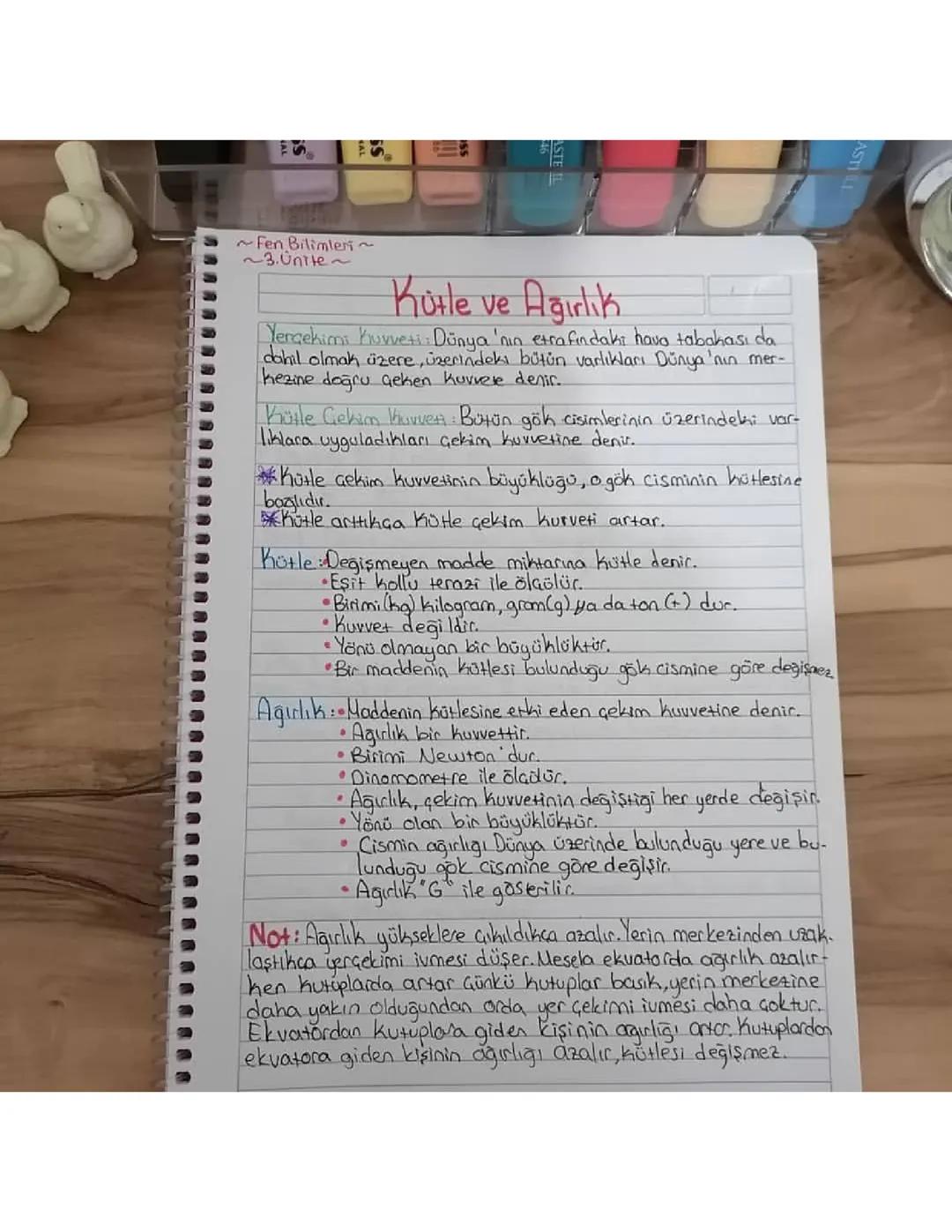 Kütle ve Ağırlık Nedir?