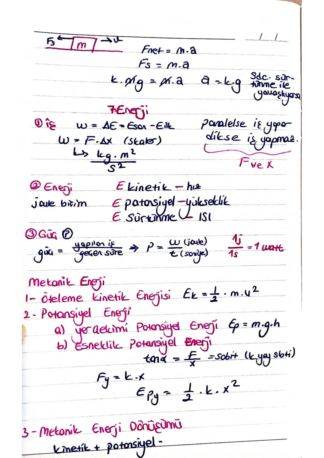 2) Temel Prensip
Fnet = m. 3
Fnet ve
76
A
å ile Av aynı youlidis
aynı yan/doğrultudodir. + Fiseta dur.
37 Etki - Tepki Prensibi
Fetki
Cismin