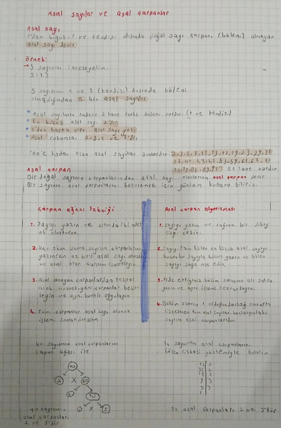 # Asal sayılar ve asal çarpankar

Asal sayı
I'den bugut!! ve kendisi dışında doğal sayı çarpanı (böleni) olmayan
asal sayı denies

Örnek:
5 