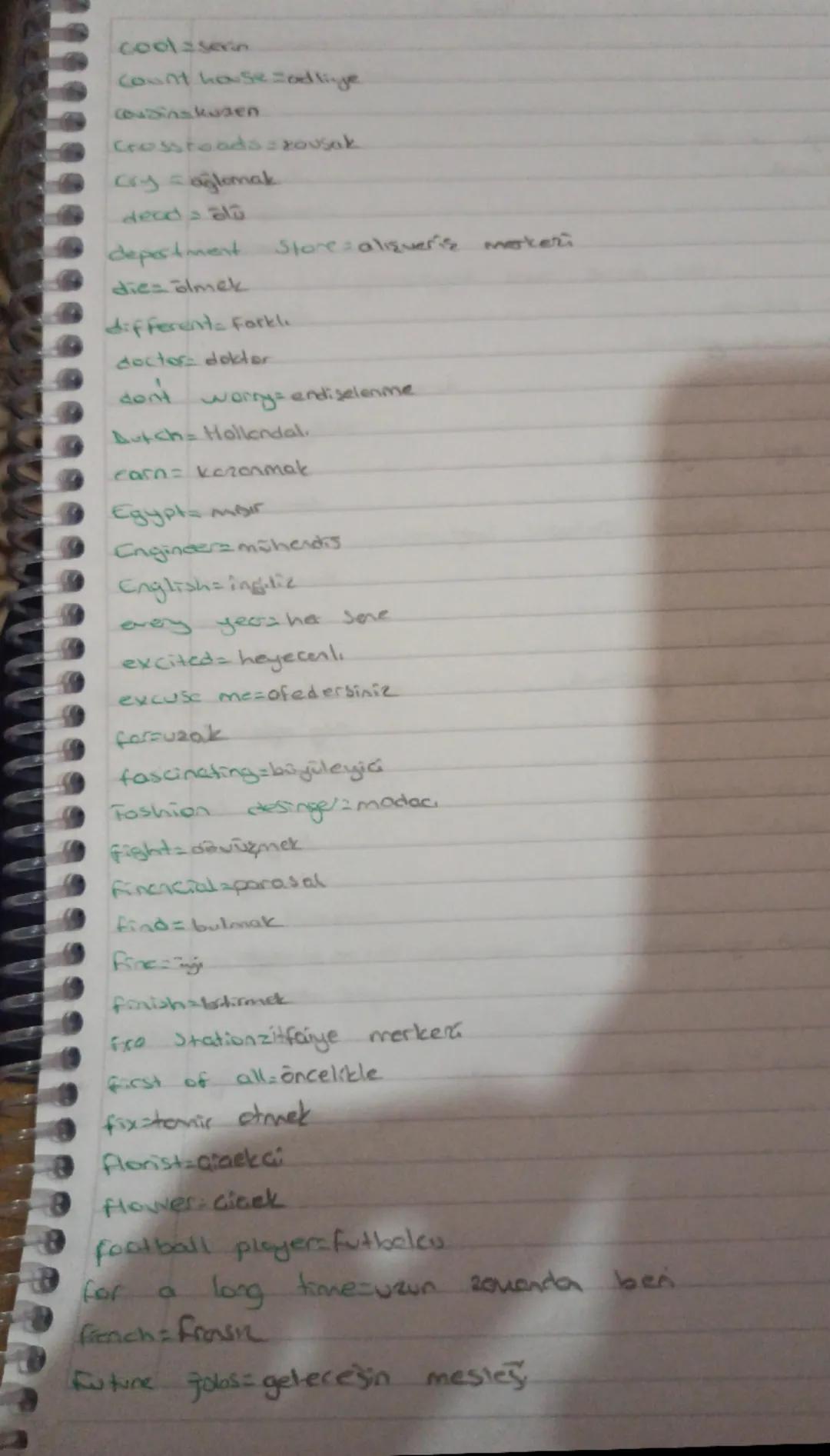 9. sinif ingilizce
SATK
kelimele
study
Abroad = yurt dise
accountants muhasebe
Actress: kada oyuncu.
fikirde dmok
Airports havaliman
Agrecs 