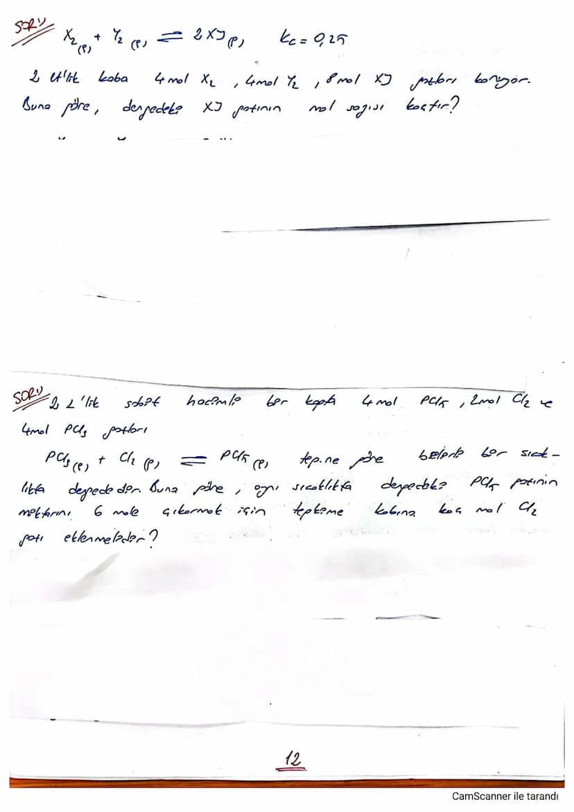 KIMYASAL
DENGE
④Kapoli ber kopta
Le
belerle
ber
Sıcaklıkta
pirenkerin
hızının
'
bpr reaksiyonda ürün
lerin ürünlere
dönüşüm
esit olduğu duru
