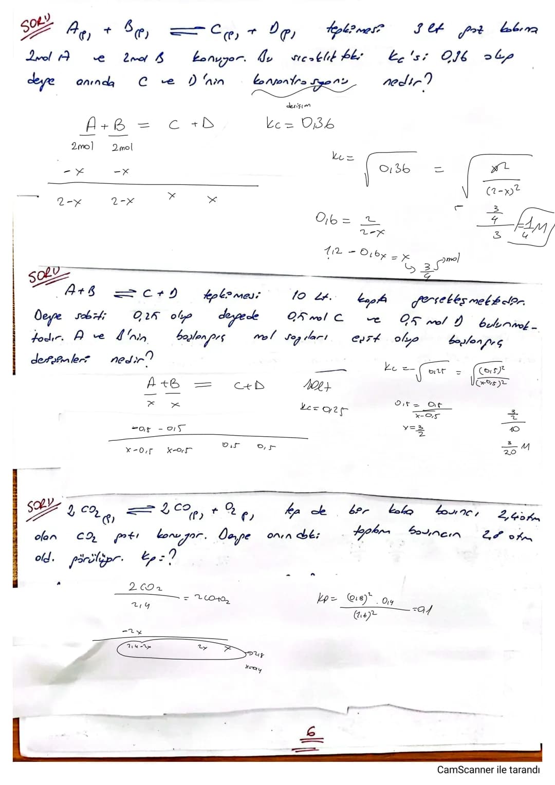 KIMYASAL
DENGE
④Kapoli ber kopta
Le
belerle
ber
Sıcaklıkta
pirenkerin
hızının
'
bpr reaksiyonda ürün
lerin ürünlere
dönüşüm
esit olduğu duru