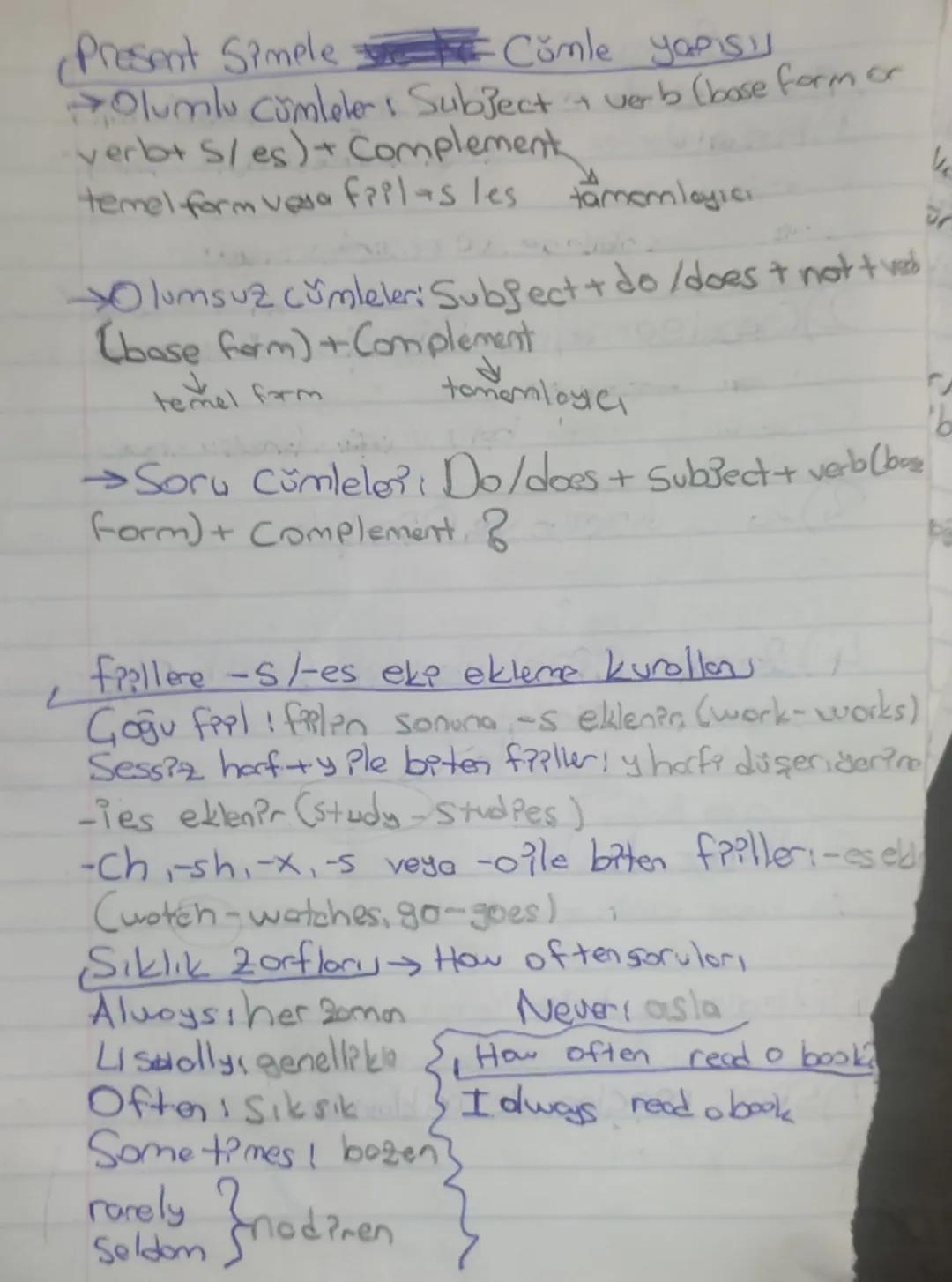 Present Simple tensel

Present simple tens Ne Zomon kullanılır?).

1) Alışkanlıkla ve rutinler: Hergün, her hafta veya belil?
aralıklarla ya