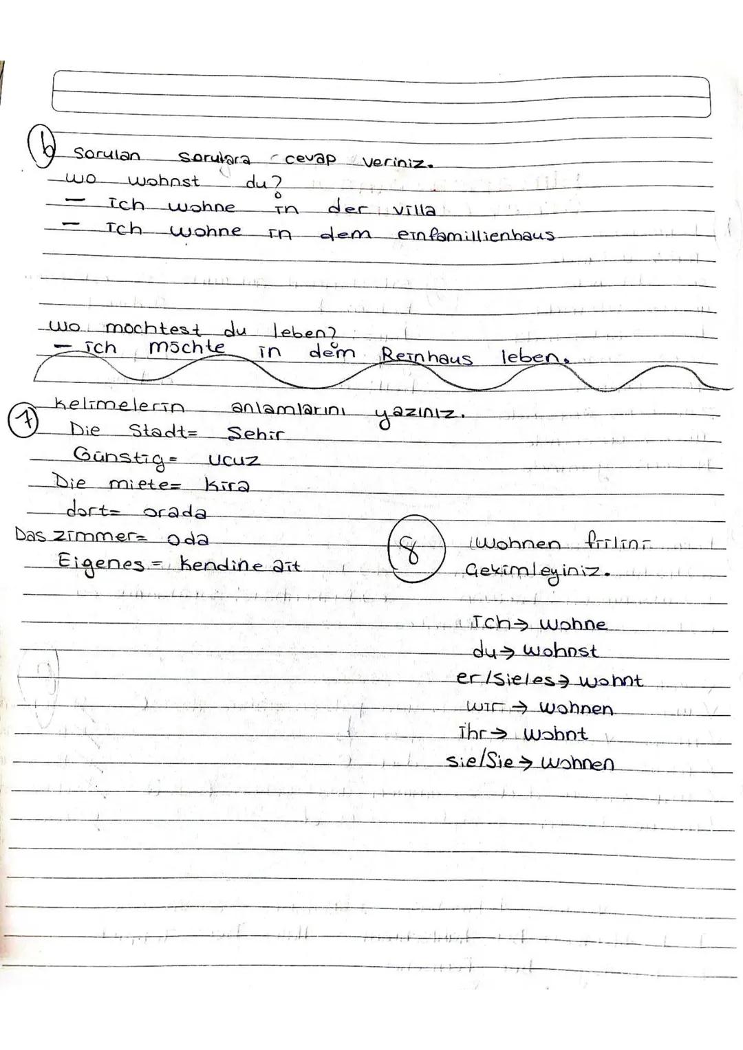 การค
Almanca Sınavı
Örnek (1.Sınıf)
Kelimelerin anlamlarını yazınız..
Auf
ustande
an>
dibinde
unter altında
hinter & arkasında
onande
vor
In