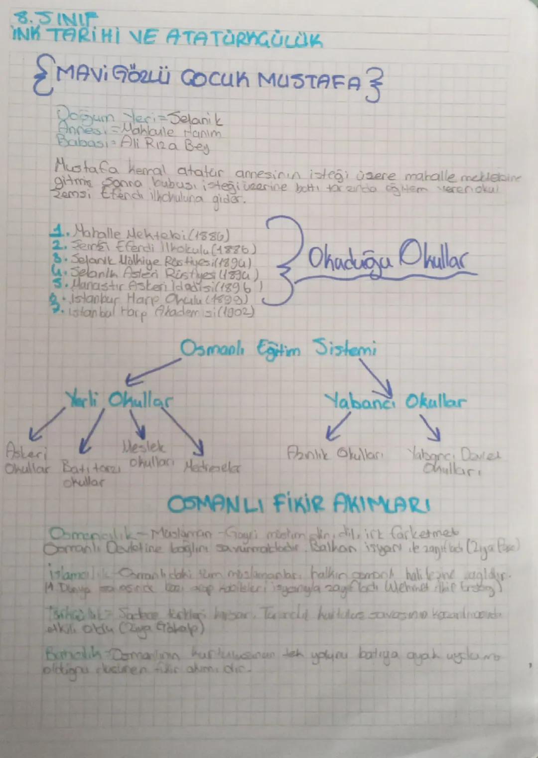 8.JINI
INK TARİHİ VE ATATURAGÜLÜK
हील
MAVİ GÖZLÜ ÇOCUK MUSTAFA
Doğum Yeri = Selanik
Annes Mahlaule Hanım
Babasi Ali Riza Bey
3
FAZ
Mustafa k