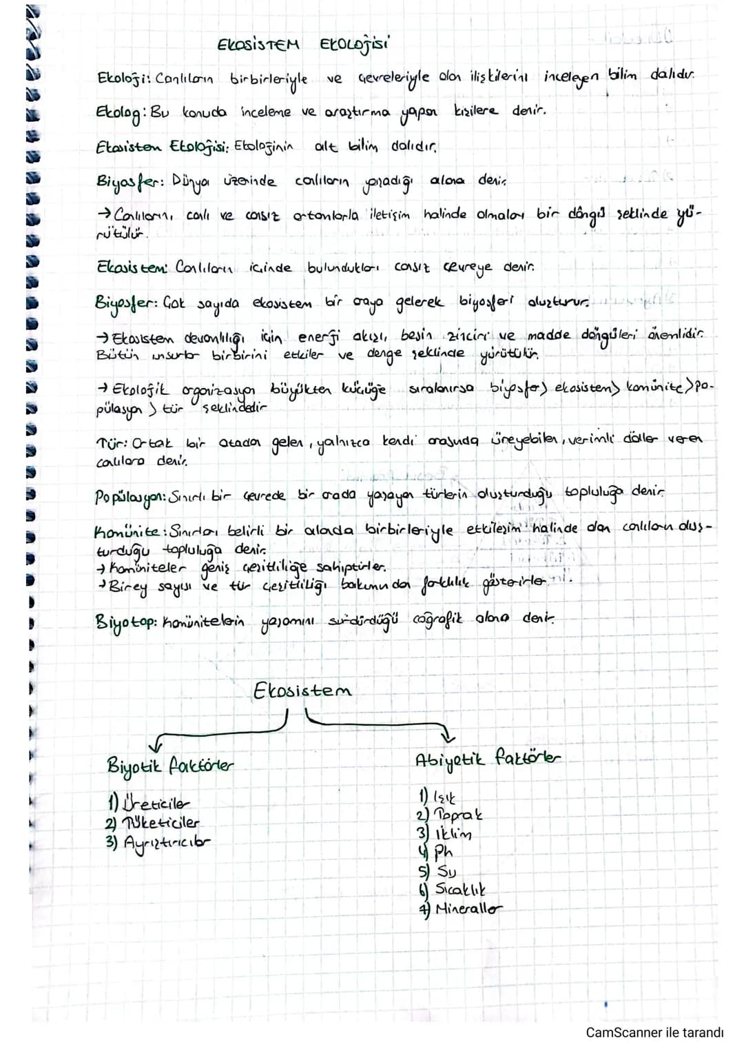EKOSISTEM EKOLOĵisi
Ekoloji: Canlıların birbirleriyle ve Gevreleriyle dan ilişkilerini inceleyen bilim dalıdır.
Ekolog: Bu konuda inceleme v