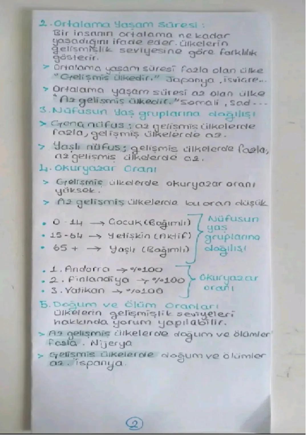 NÜFUS
Nüfusun özellikleri ve önemi
Nüfus Celirli bir zamanda sınırları
tanımlı bir bölgede yaşayan insan
Sayısıdır.
Demografi Sinirian belir