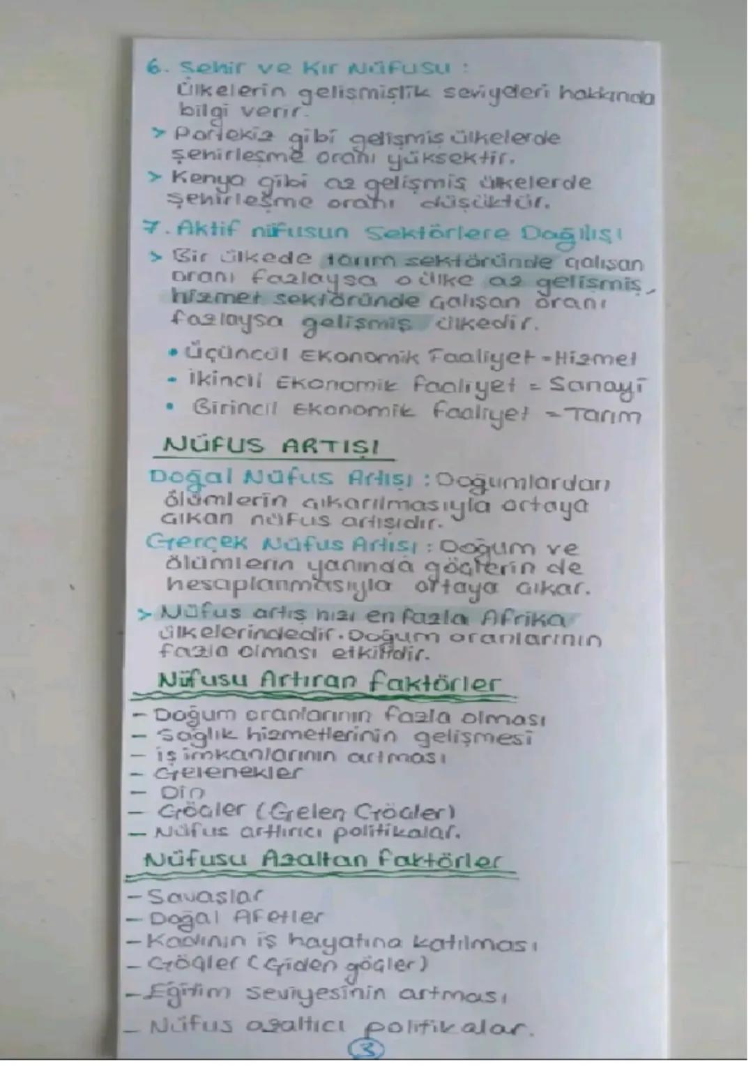 NÜFUS
Nüfusun özellikleri ve önemi
Nüfus Celirli bir zamanda sınırları
tanımlı bir bölgede yaşayan insan
Sayısıdır.
Demografi Sinirian belir