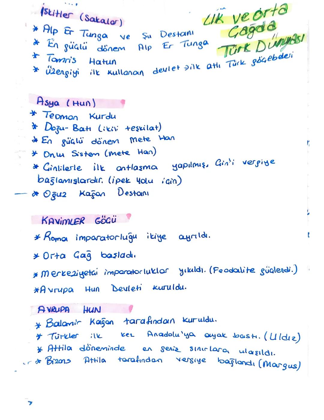 İlk ve Orta  Çağda Türk Dunyasi