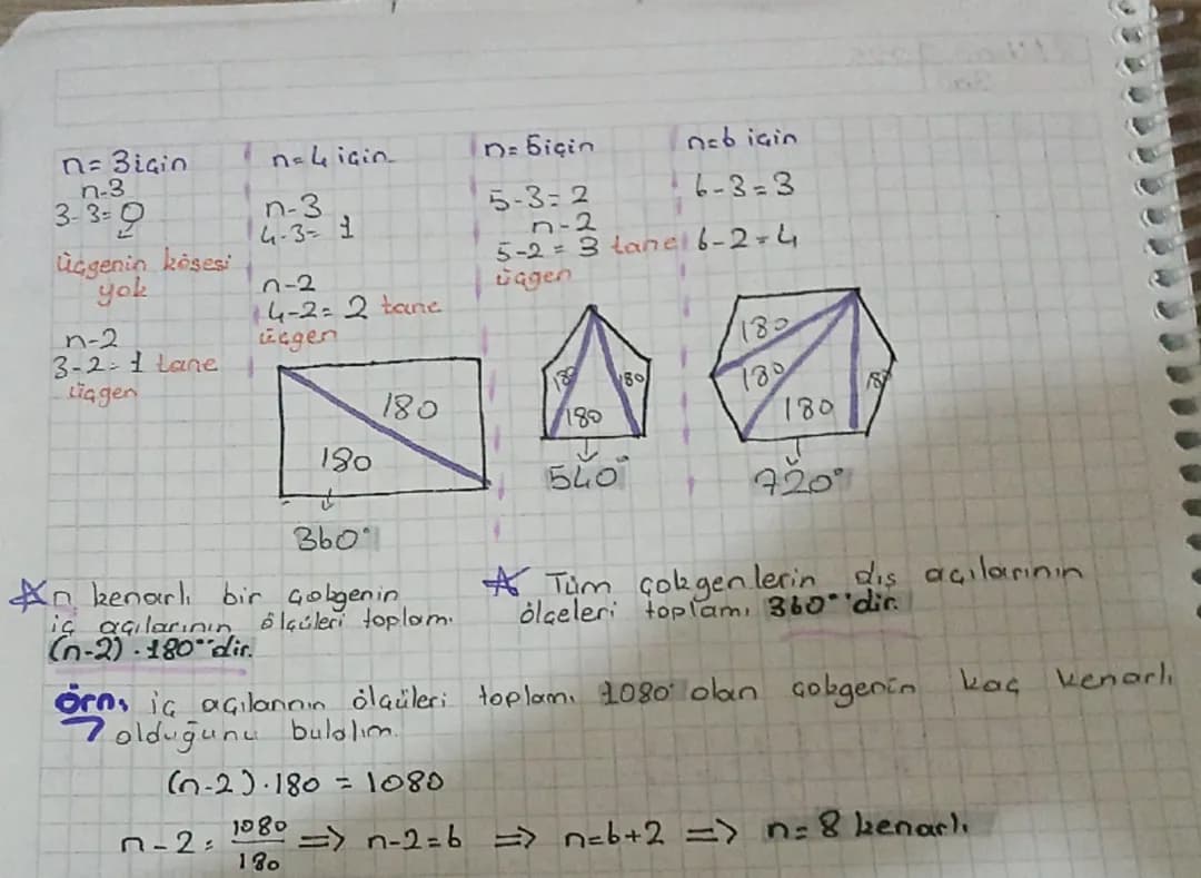7.SINIF MATEMATİK ÇOKGENLER DEVAMI...