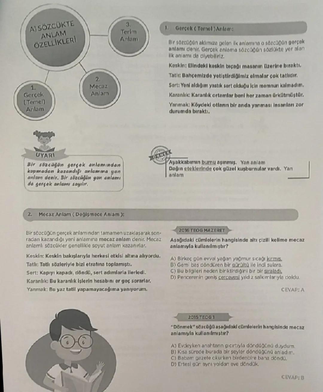 3
Atasözleri
4.
Özdeyiş
(Vecize)
Deyimler
CJ SÖZ
OBEKLERİ
5.
Yansıma
Sözcükler
SÖZCÜKTE ANLAM
ikilemeler
SÖZCÜKTE
ANLAM
Eş Anlamlı
(Anlamdas