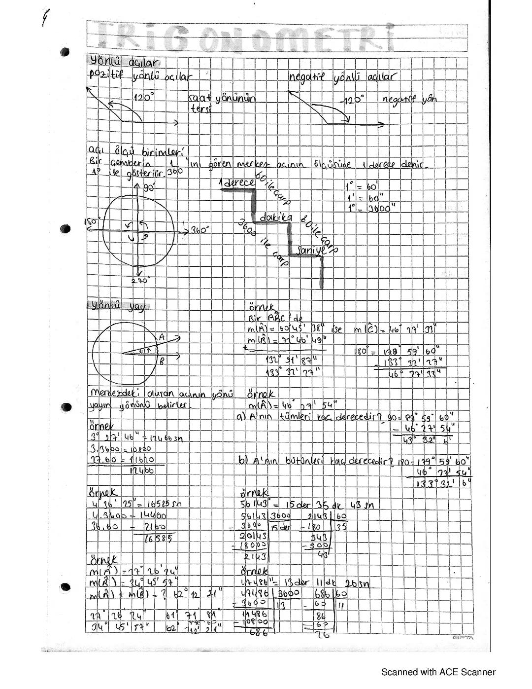trigonometri 11. sınıf matematik 