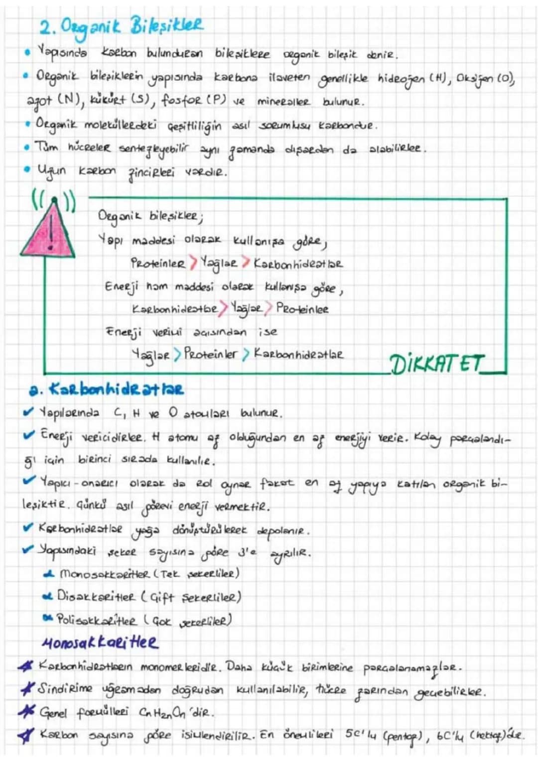 a
.
2. Organik Bileşikler
Yapısında kaeban bulunduran bileşitleze Deganik bileşik denie.
Organik bileşiklerin yapısında karbona ilaveten gen