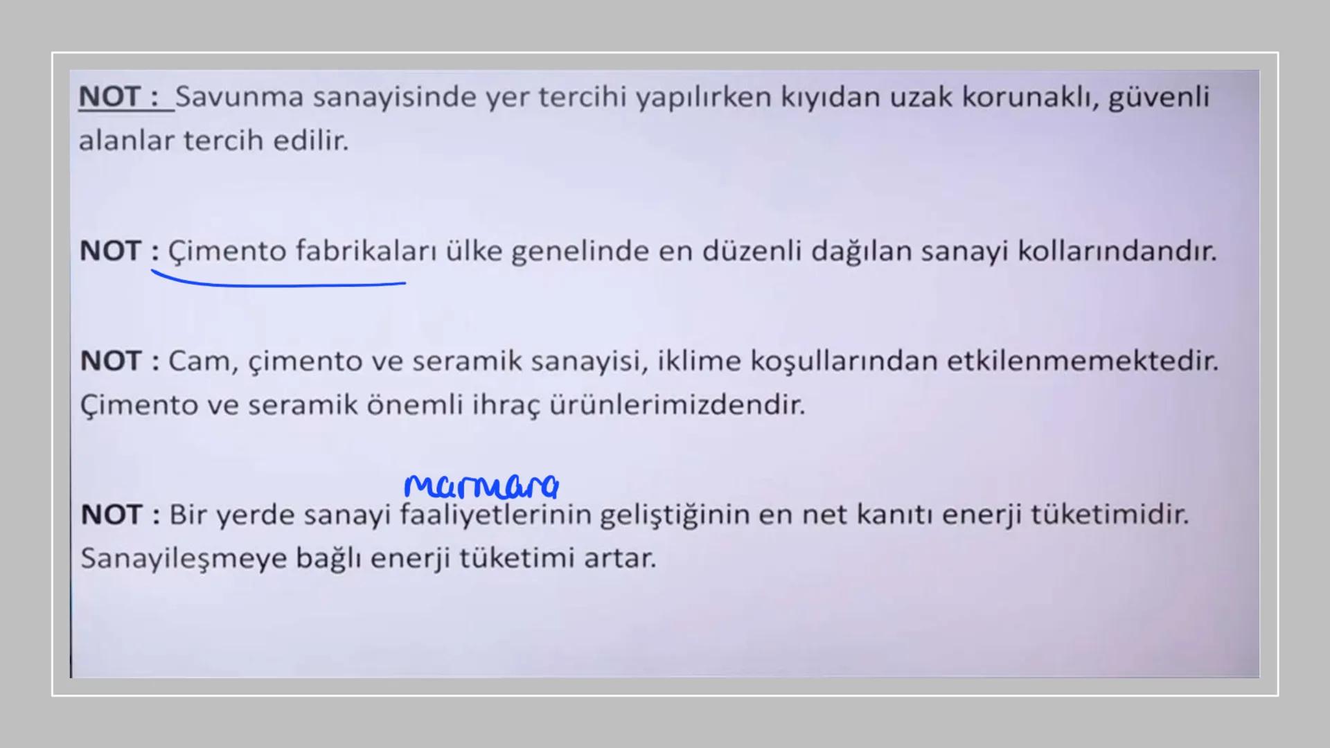 TÜRKİYE'DE SANAYİ
Ham madde ya da yarı işlenmiş maddelerin tam işlenerek kullanıma hazır hale
getirme (imal, mamul) durumuna sanayi denir.
T