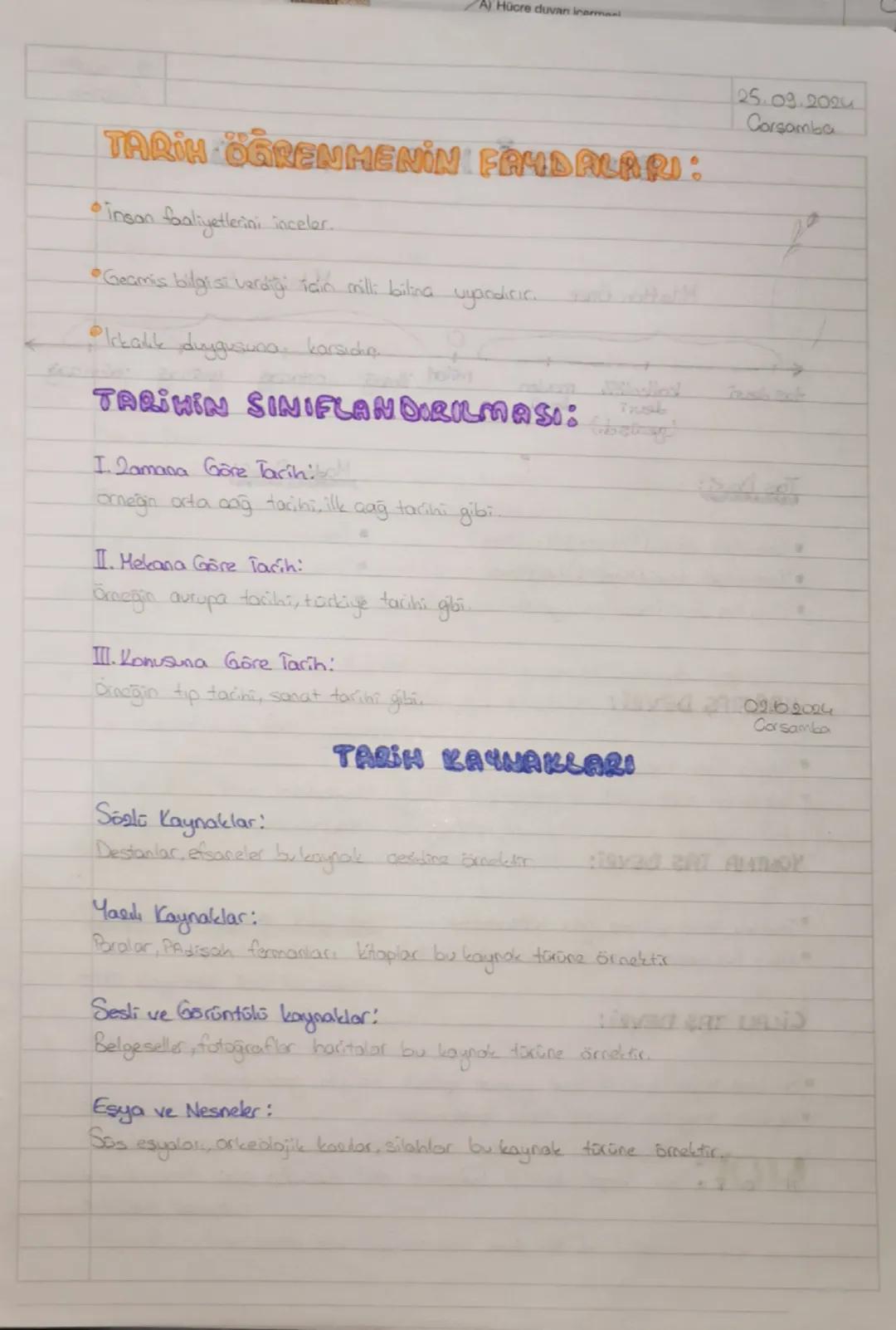 A) Hücre duvan icema
TARIH ÖĞRENMENİN FAYDALARI:
• insan faaliyetlerini inceler..
•Geamis bilgisi verdiği iain milli bilina uyandırıc
Plakal